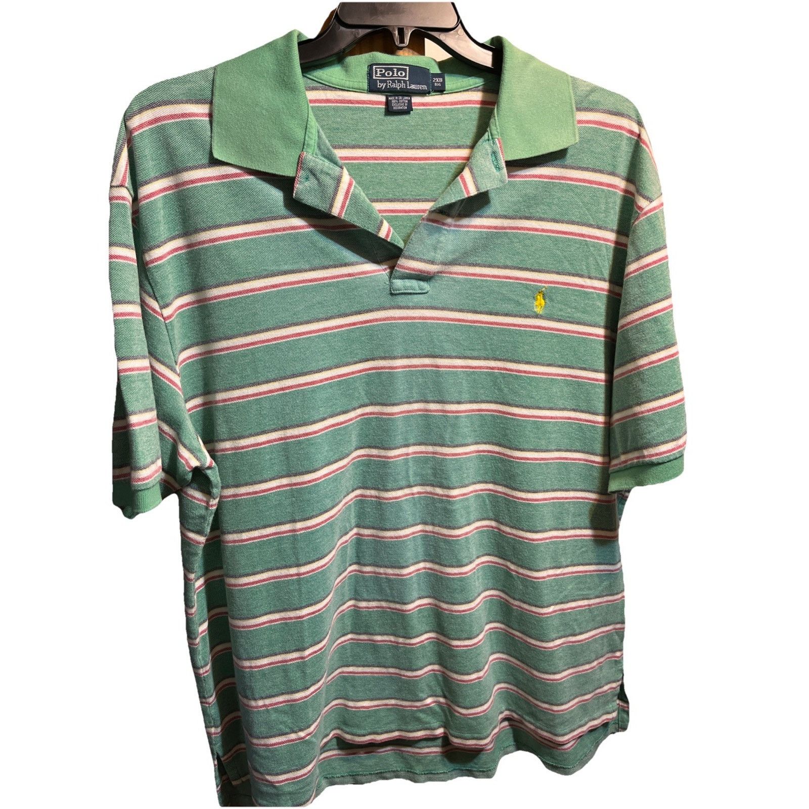 Polo Ralph Lauren Polo Ralph Lauren VTG Men’s 2XB Green Button Cotton Shirt Size US XXL / EU 58 / 5 - 1 Thumbnail