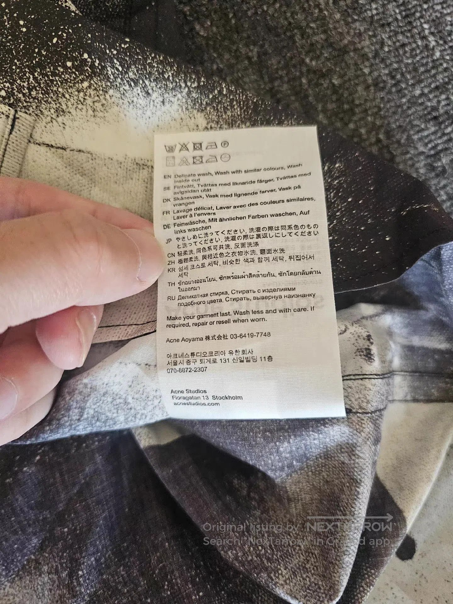 Acne Studios Multi Robot Face Print Short Sleeve Shirt. Size US M / EU 48-50 / 2 - 7 Thumbnail