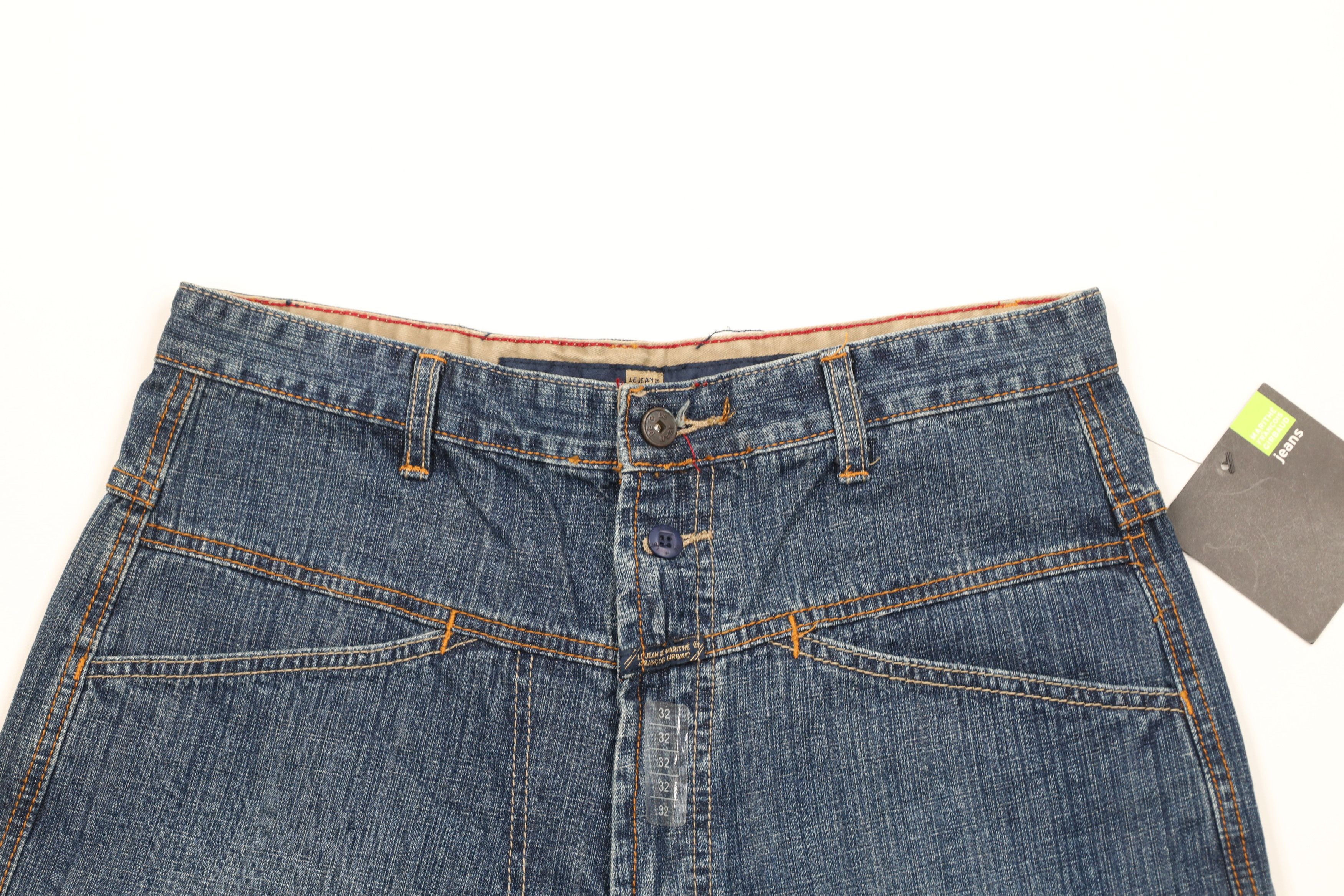Marithe + Francois Girbaud × Vintage NOS Vintage 90s Marithe Francois Girbaud Denim Jean Shorts Size US 32 / EU 48 - 2 Thumbnail