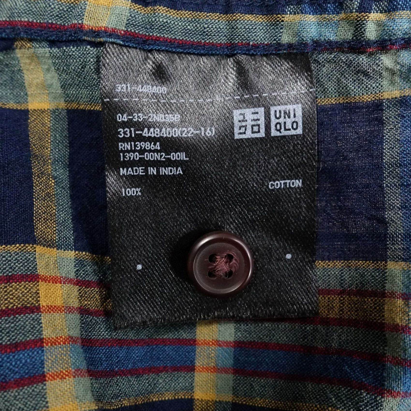 Uniqlo Uniqlo Shirt M Multicolor Plaid Short Sleeve 1/2 Button-Up Regular Fit Mens Size US M / EU 48-50 / 2 - 6 Thumbnail