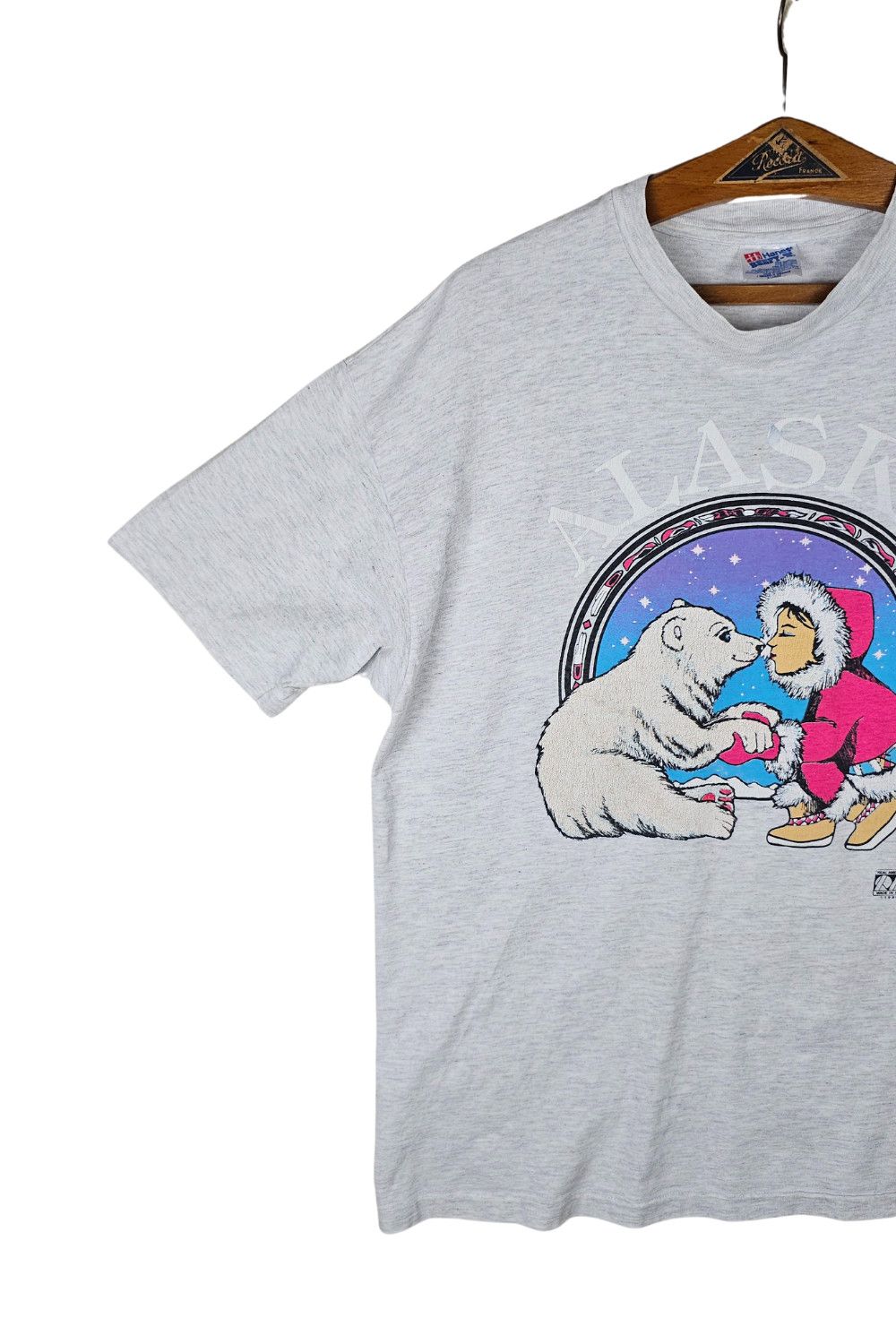Hanes 1990 Alaska Polar Bear Tee - Hanes Beefy-T / XL Size US L / EU 52-54 / 3 - 2 Thumbnail