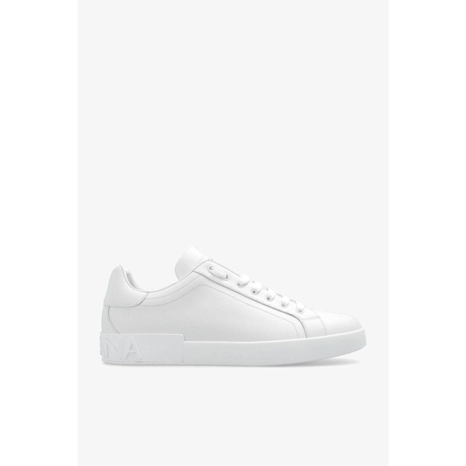 DOLCE&GABBANA Portofino White Leather Sports Sneakers New &