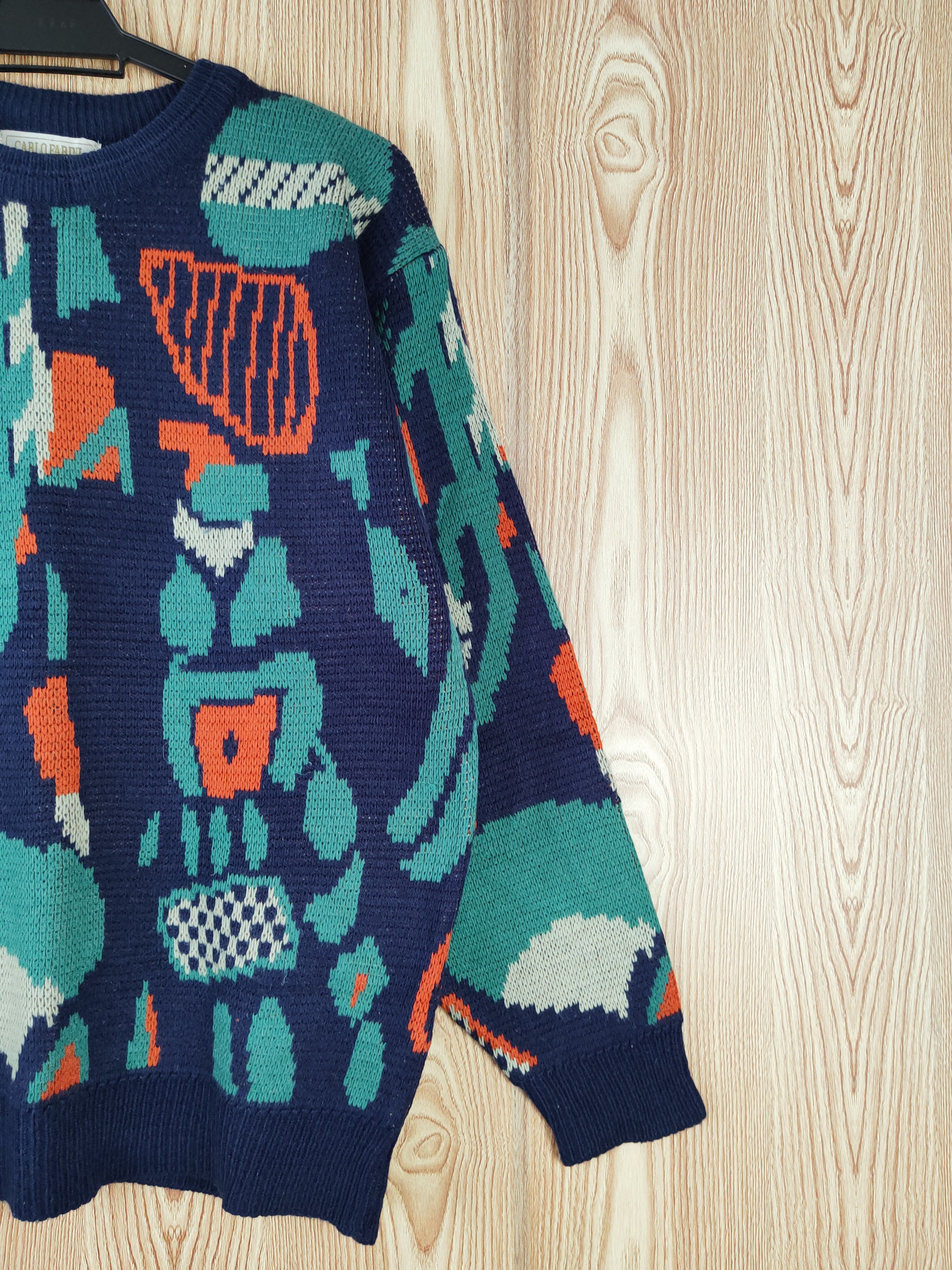 Homespun Knitwear DL Carlo Farini Dark Blue Knitwear vintage Sweatshirts #W042 Size US M / EU 48-50 / 2 - 5 Thumbnail