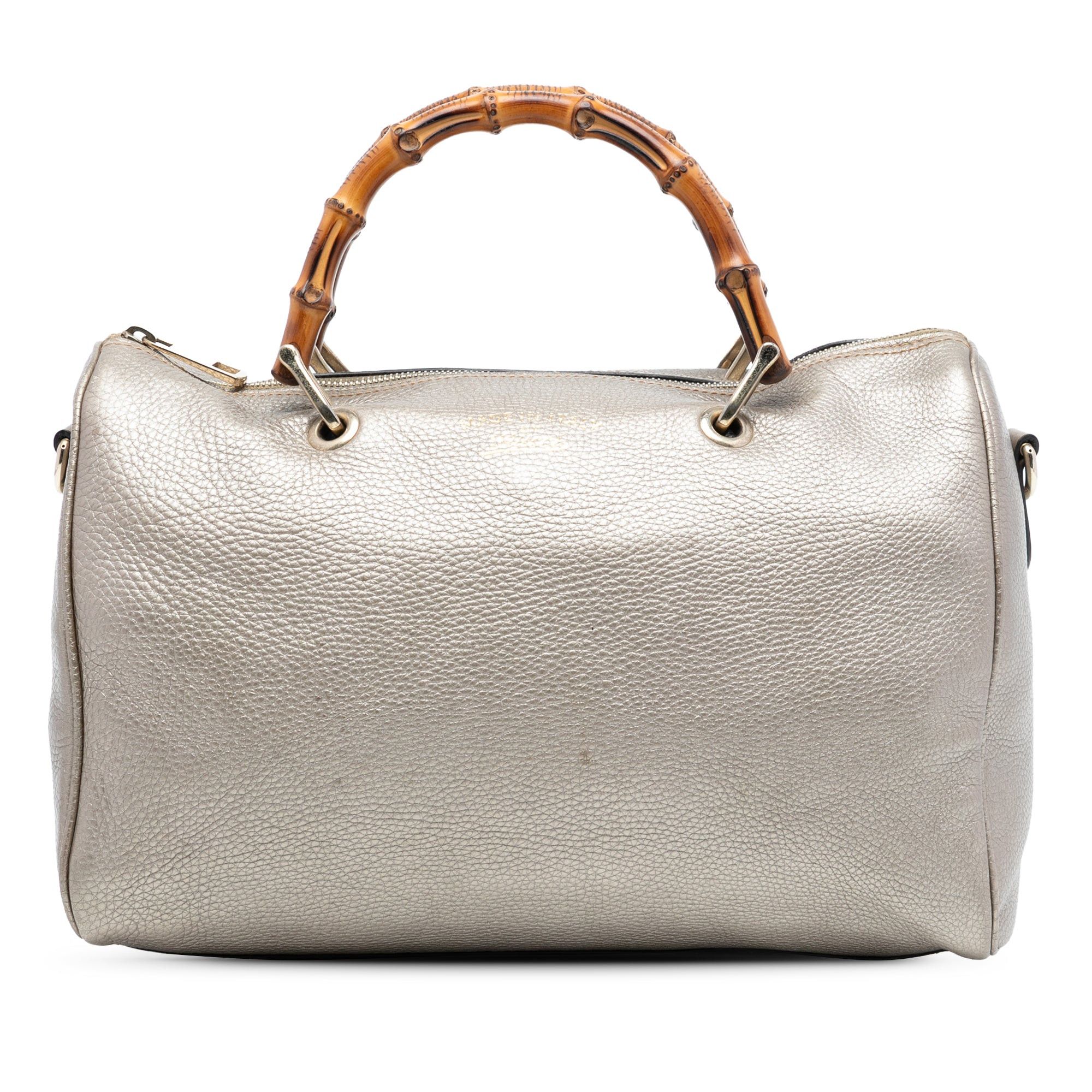 Gucci Medium Calfskin Bamboo Shopper Boston Bag Size ONE SIZE - 1 Thumbnail