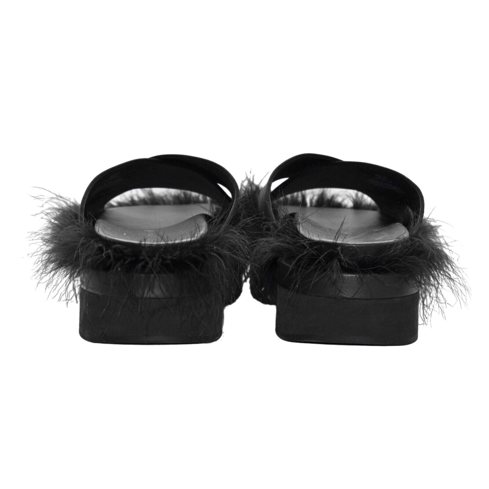 Simone Rocha SIMONE ROCHA X H&M Feathered Criss Cross Satin Sandals Sz 40 Size US 8.5 / IT 38.5 - 4 Thumbnail