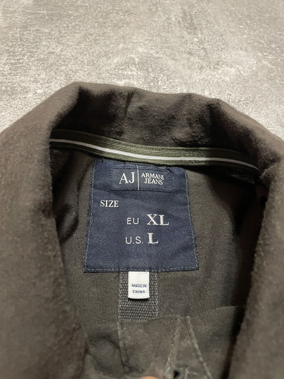 Armani × Vintage Vintage Armani Jeans Long Sleeve Shirt Big Logo Size US L / EU 52-54 / 3 - 10 Thumbnail