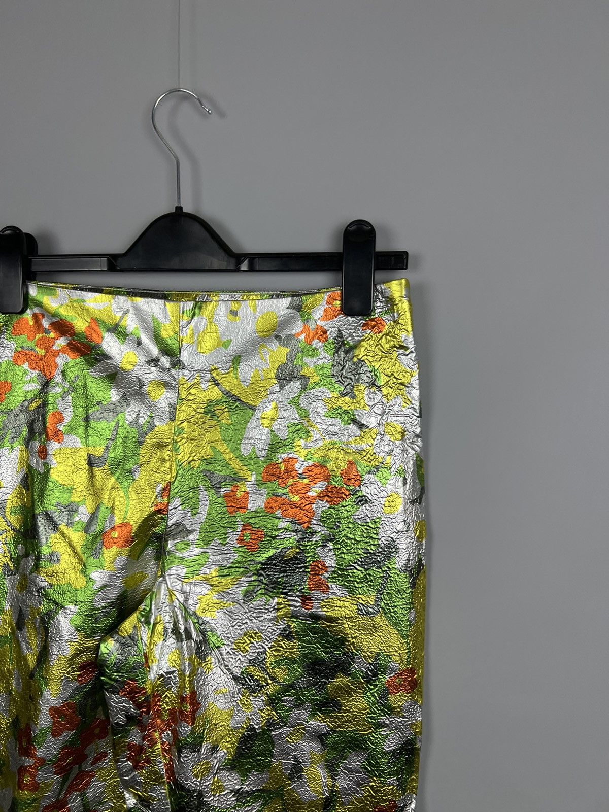 H&M Richard Quinn H&M Design Award Runway Floral Trousers SAMPE Size 26" / US 2 / IT 38 - 4 Thumbnail