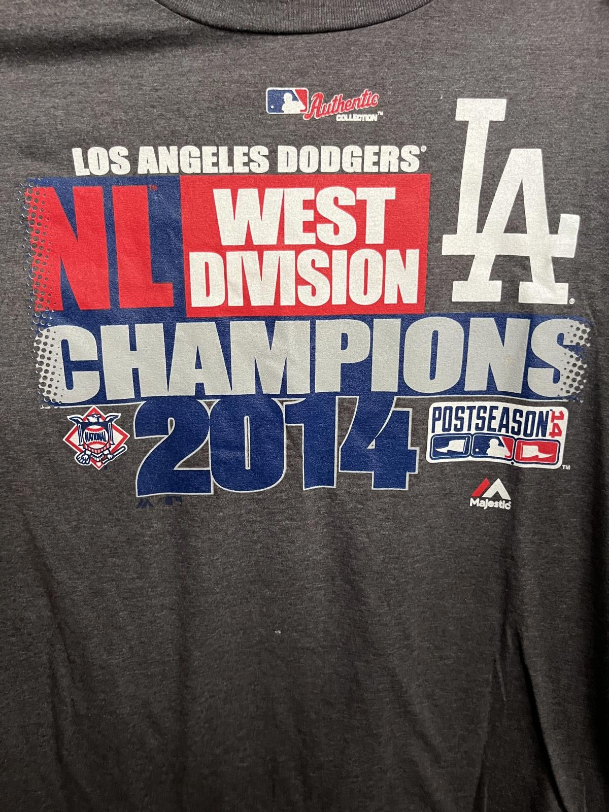Majestic LA Dodgers Playoff T-shirt NL West Division Champs 2014 XL Size US XL / EU 56 / 4 - 3 Thumbnail
