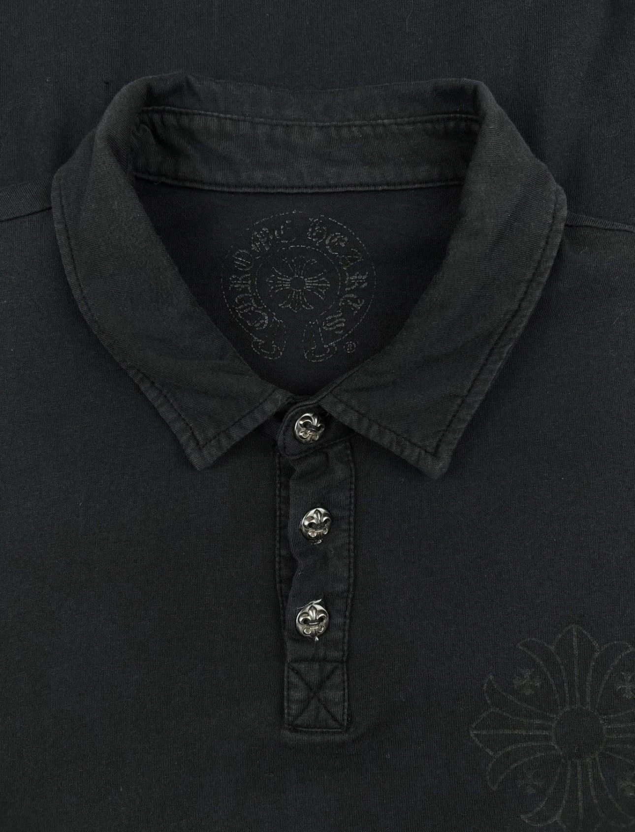 Chrome Hearts Chrome Hearts Silver Button Polo Shirt Size US M / EU 48-50 / 2 - 4 Thumbnail