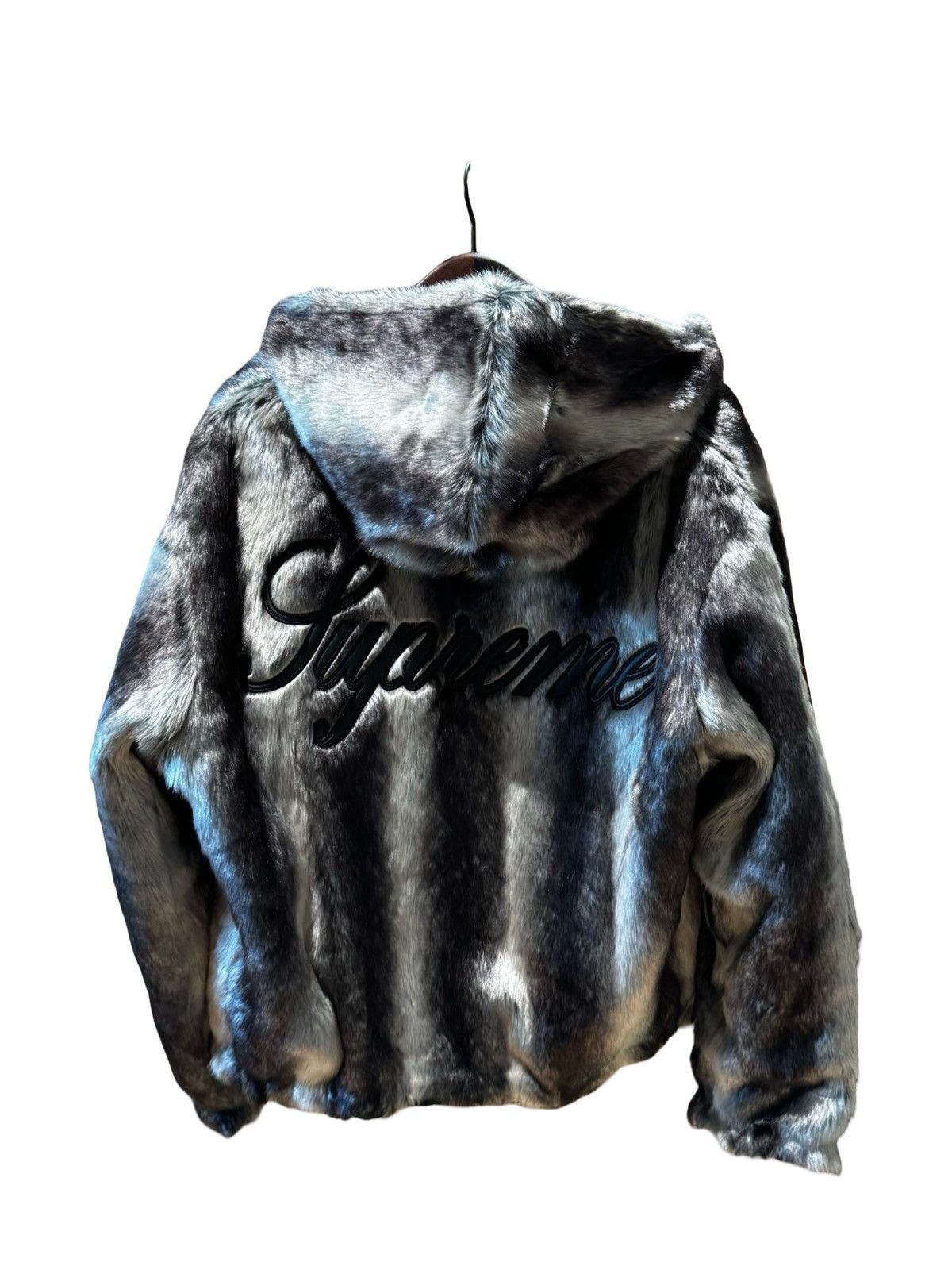 Supreme Supreme Faux Fur Reversible Hooded Jacket Size US L / EU 52-54 / 3 - 3 Thumbnail