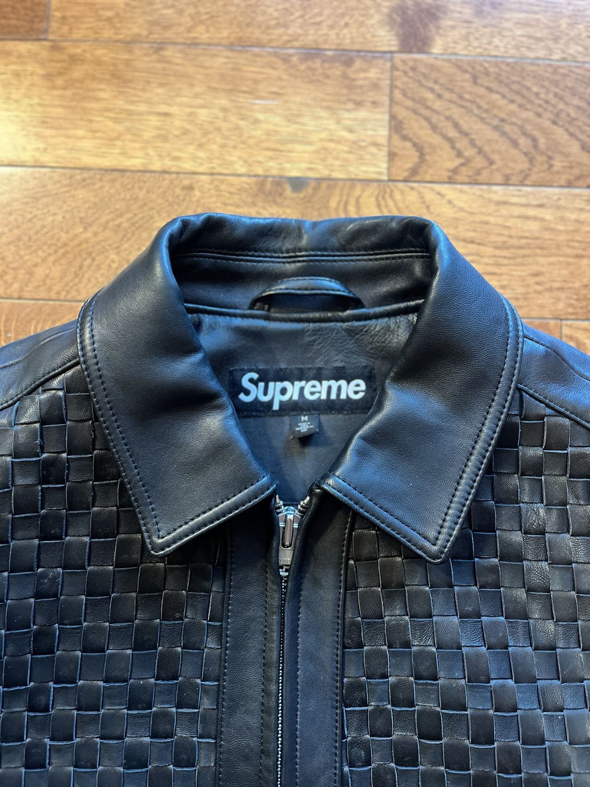 Supreme Supreme Woven Leather Varsity | Grailed Supreme Supreme Woven Leather Varsity | Grailed