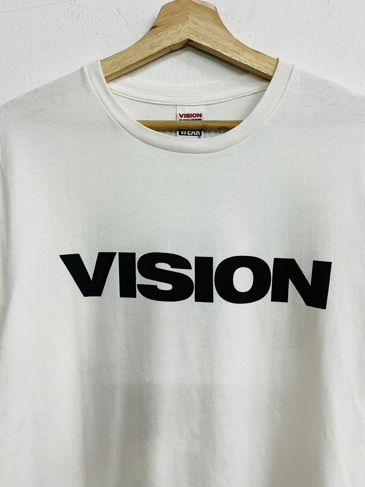 Vintage × Vision Streetwear VINTAGE Y2K VISION STREETWEAR ALL LOGO TEE Size US L / EU 52-54 / 3 - 8 Thumbnail