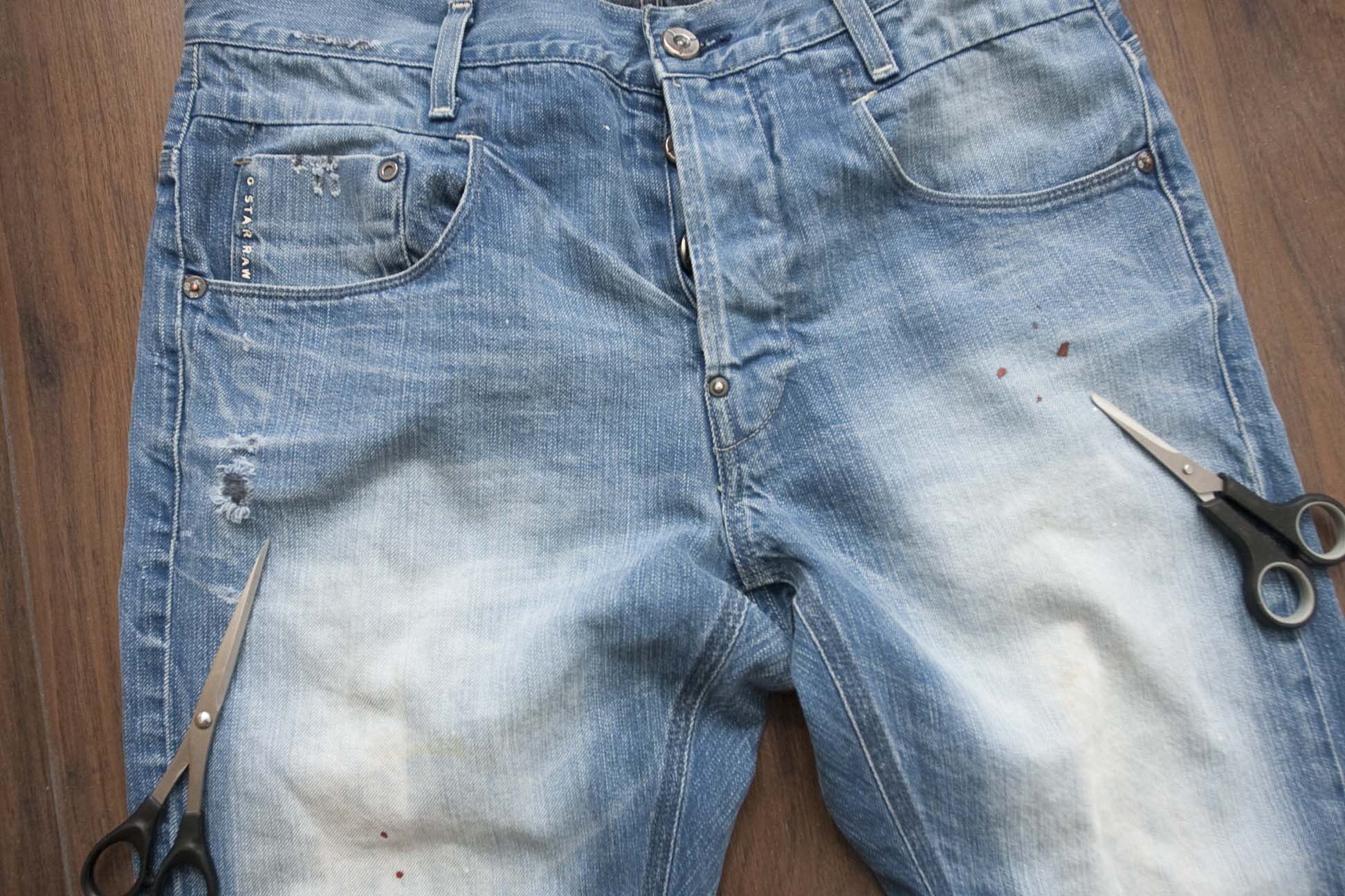 G-Star G Star Jeans Size 33x32.5 Distressed Blue New Radar Slim Size US 33 - 3 Thumbnail