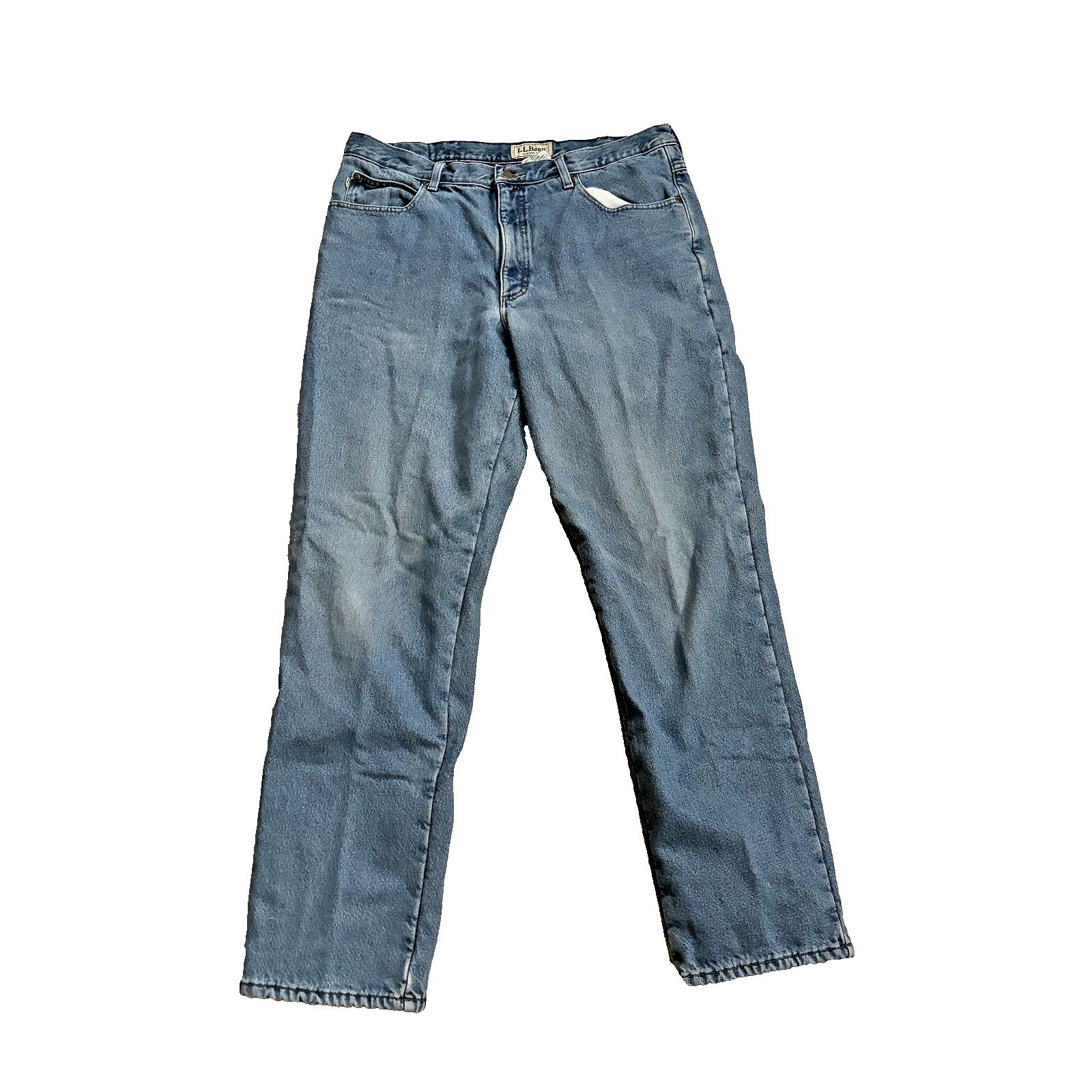 L.L. Bean LL Bean Jeans Mens 38x34 Flannel Lined Classic Fit Tapered Size US 38 / EU 54 - 1 Thumbnail