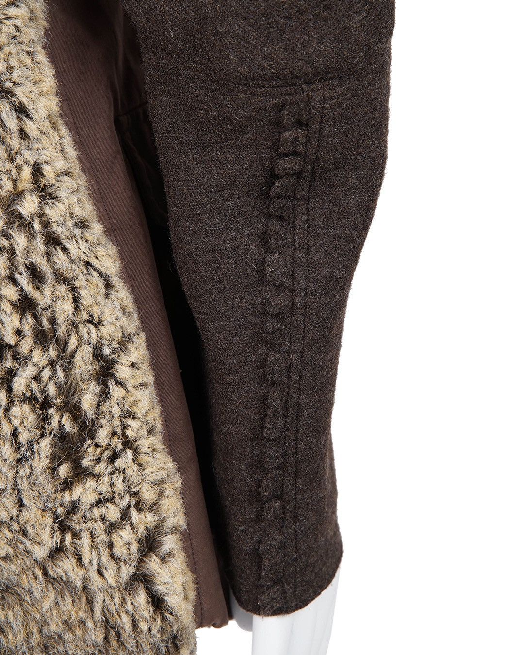 Issey Miyake Issey Miyake F/W1997 Fur Attached Jacket Size L / US 10 / IT 46 - 9 Thumbnail