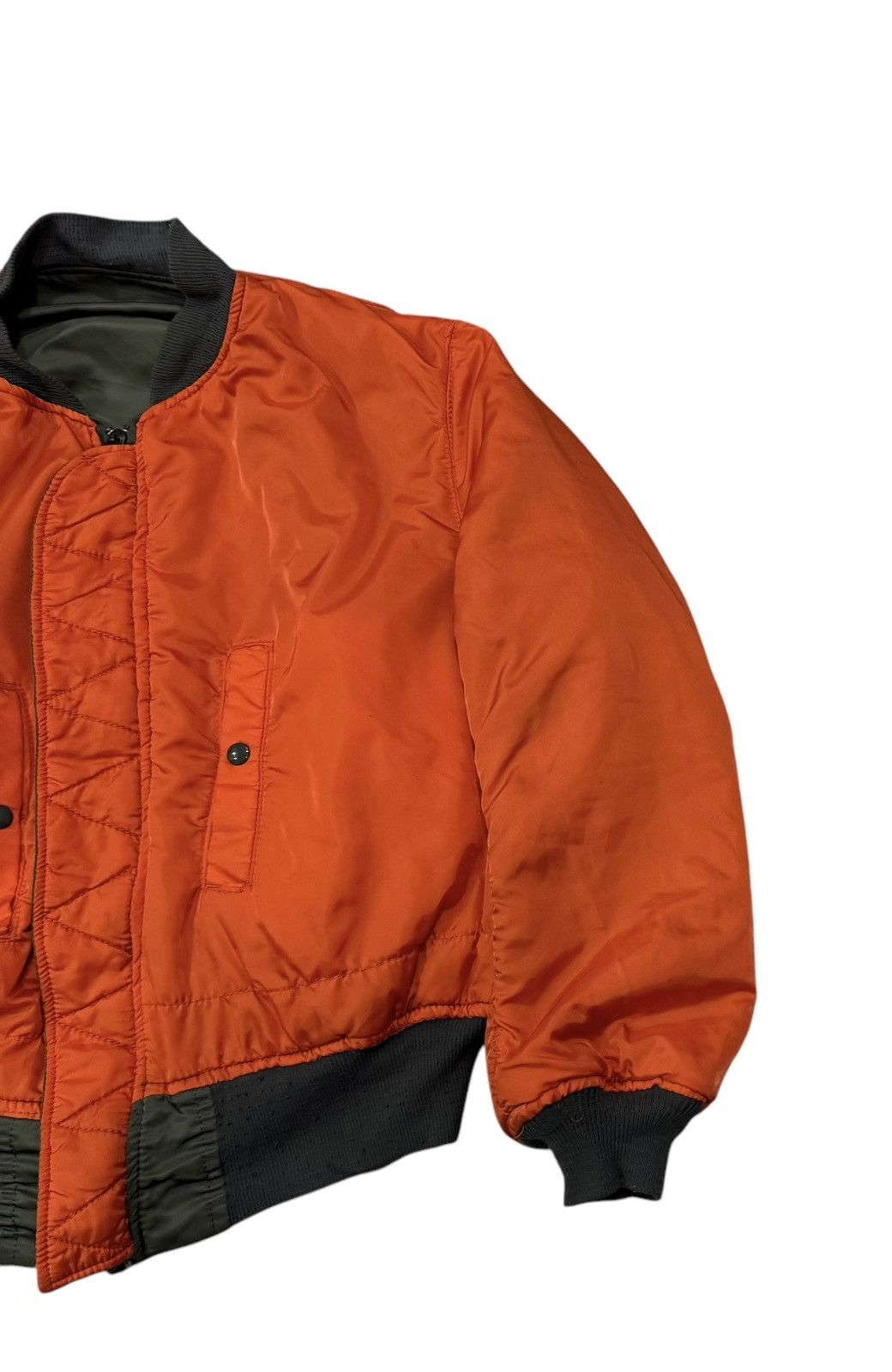 Alpha Industries Vintage Alpha Industries Reversible Bomber Jacket Size US XL / EU 56 / 4 - 12 Thumbnail