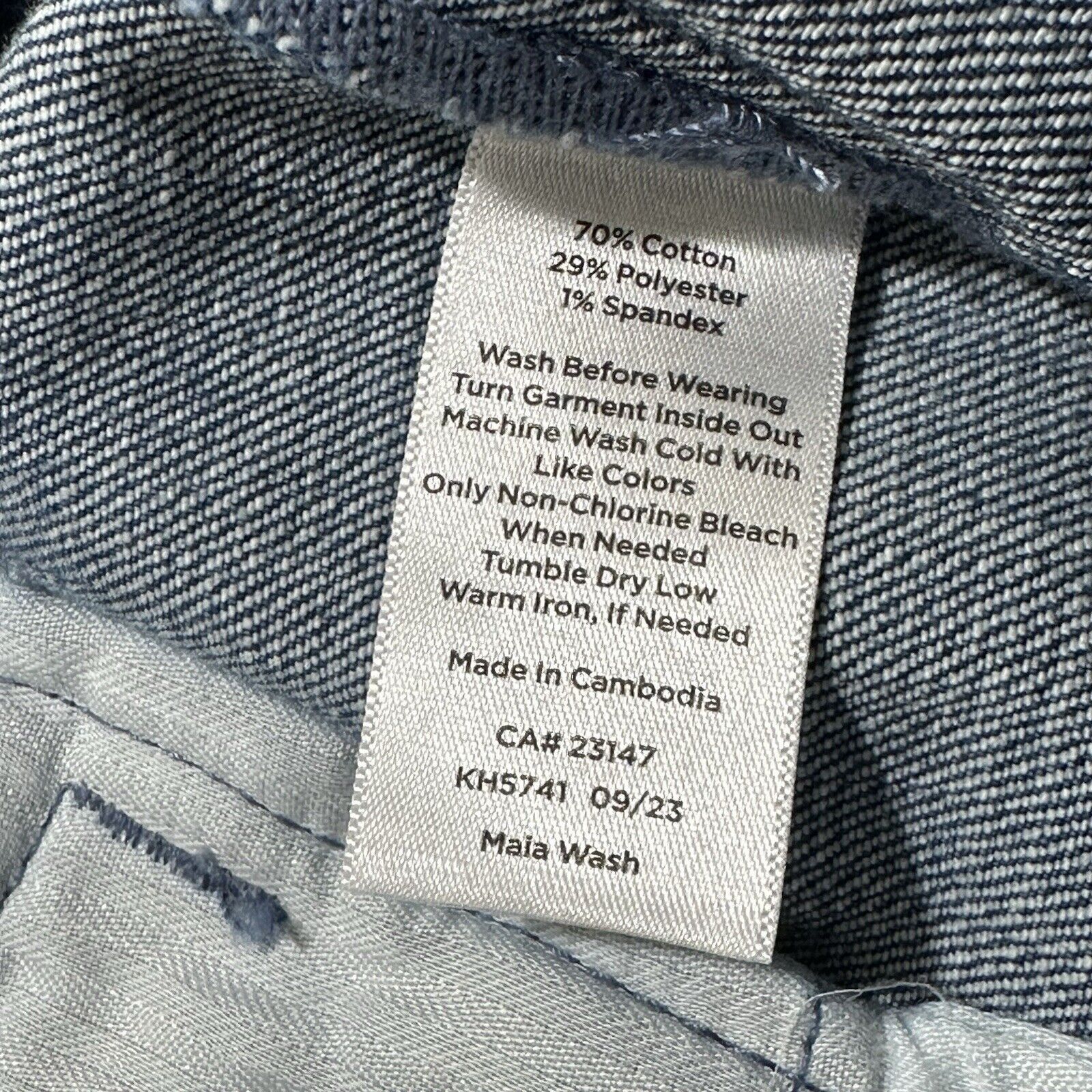 Other Talbots Sailor 6P Capri Blue Jeans 22" Inseam Silver Buttons Size 28" / US 6 / IT 42 - 8 Thumbnail