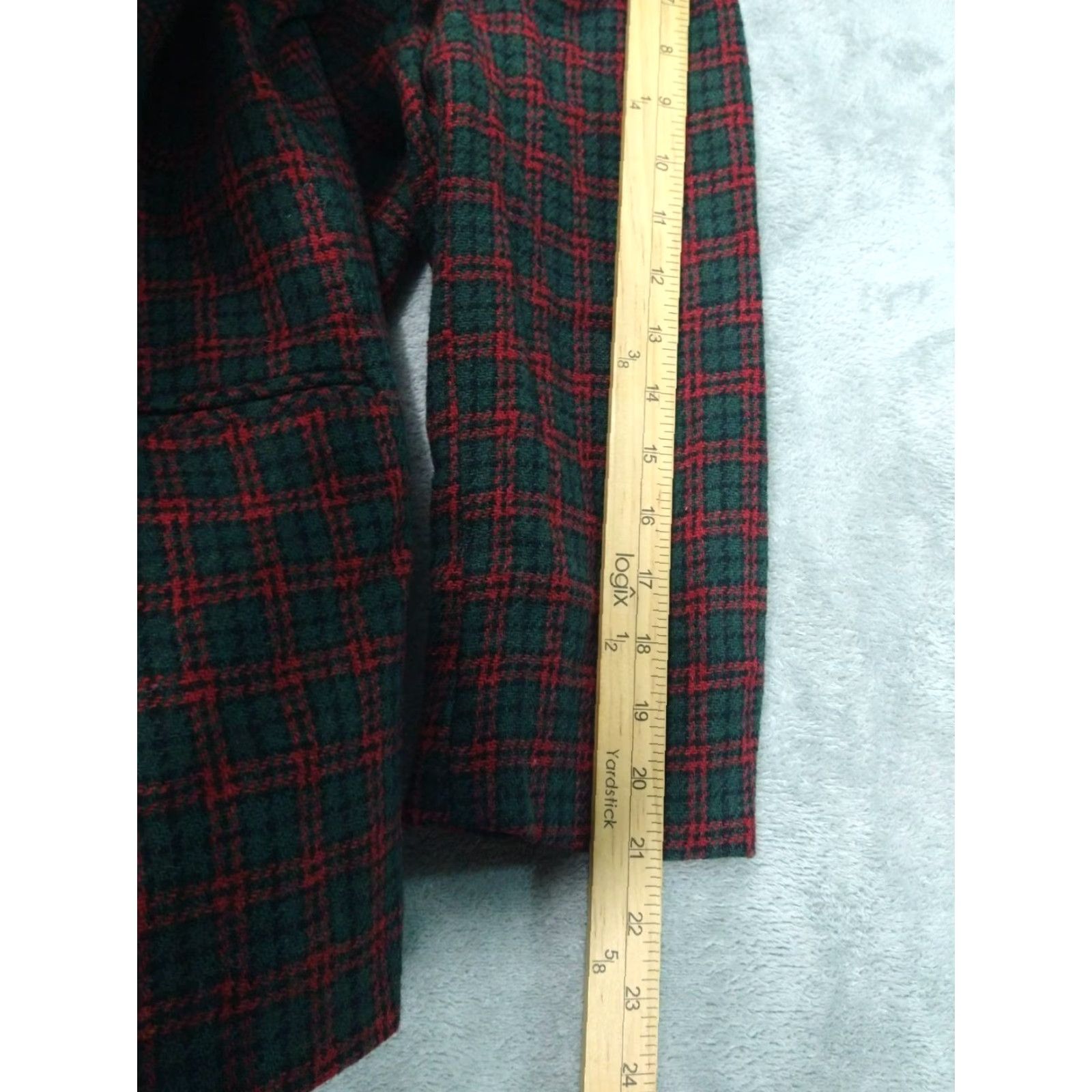Eddie Bauer VINTAGE Eddie Bauer Blazer Wool Jacket Coat PS Red Green Tartan Plaid Casual Womens Size S / US 4 / IT 40 - 6 Thumbnail