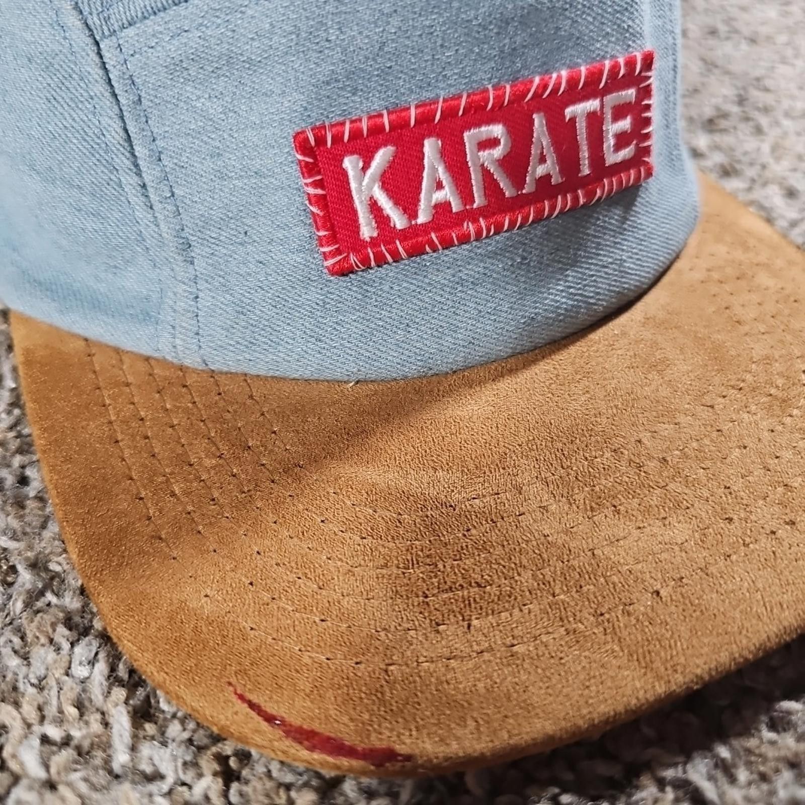 Fifty Karats Karate Denim & Suede Panel Hat Claspback Size ONE SIZE - 3 Thumbnail