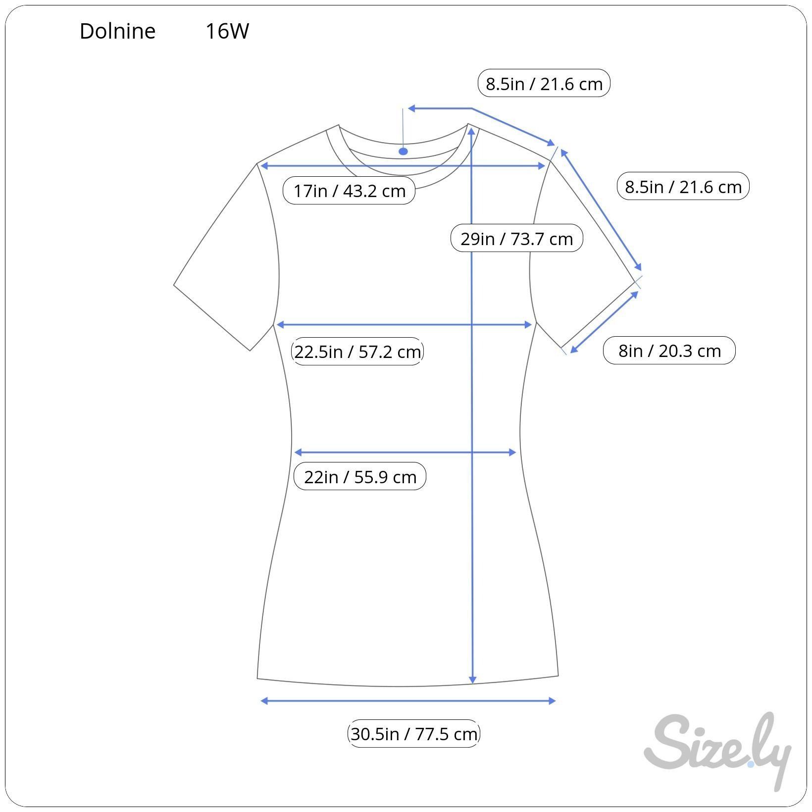 Other Dolnine Women's Floral Top Short Sleeve Blue Background 16W Size XXL / US 16-18 / IT 52-54 - 6 Thumbnail