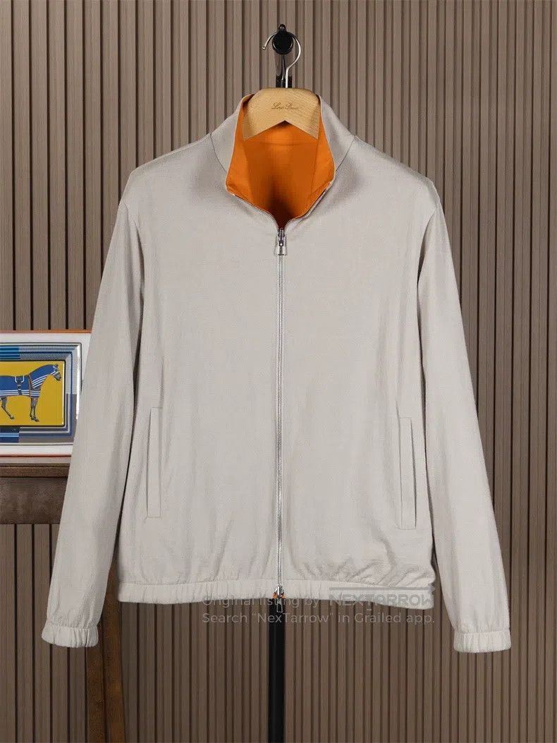 Loro Piana Loro Piana Classic Bomber Double-Faced Jacket Size US L / EU 52-54 / 3 - 1 Thumbnail