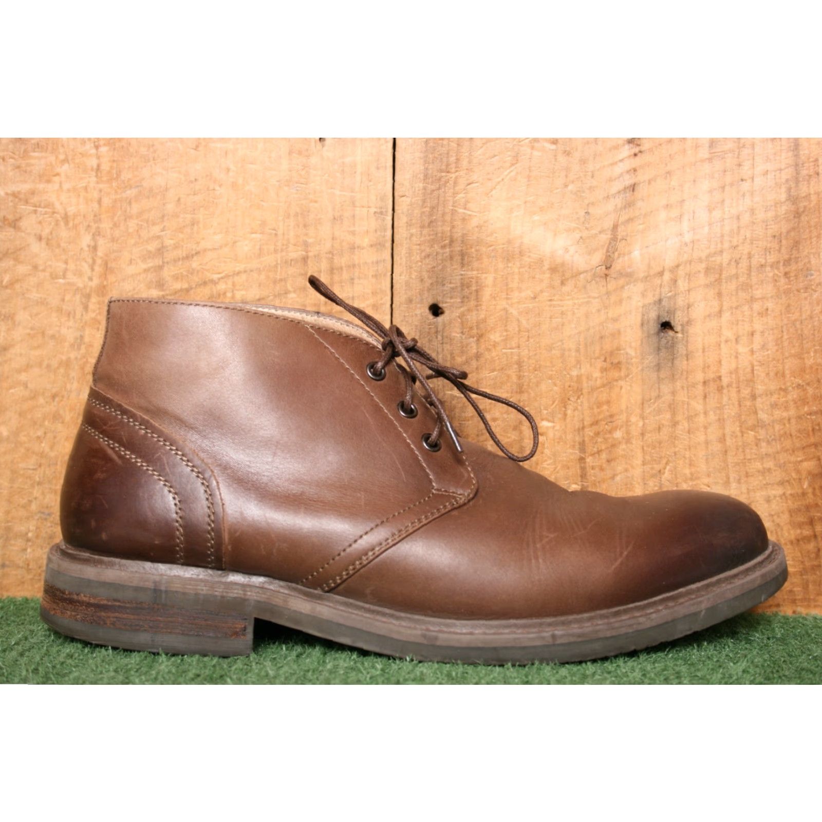 Nordstrom VINTAGE 1901 by Nordstrom Brown Leather Desert Chukka Boots Sz. 10M Man Men Leather Upper Lace Up Ankle Boot Brown Chukka 1901 Mens 10M Desert Boots Size US 10 / EU 43 - 2 Thumbnail