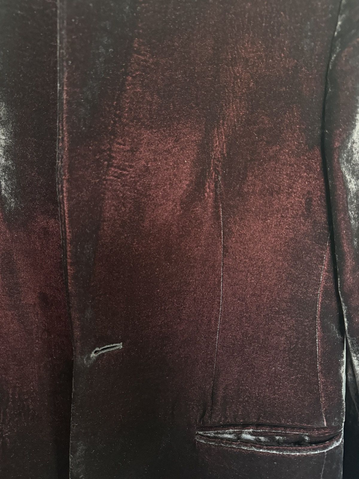 Emporio Armani Armani Johnny line velvet blazer Size 46R - 5 Thumbnail