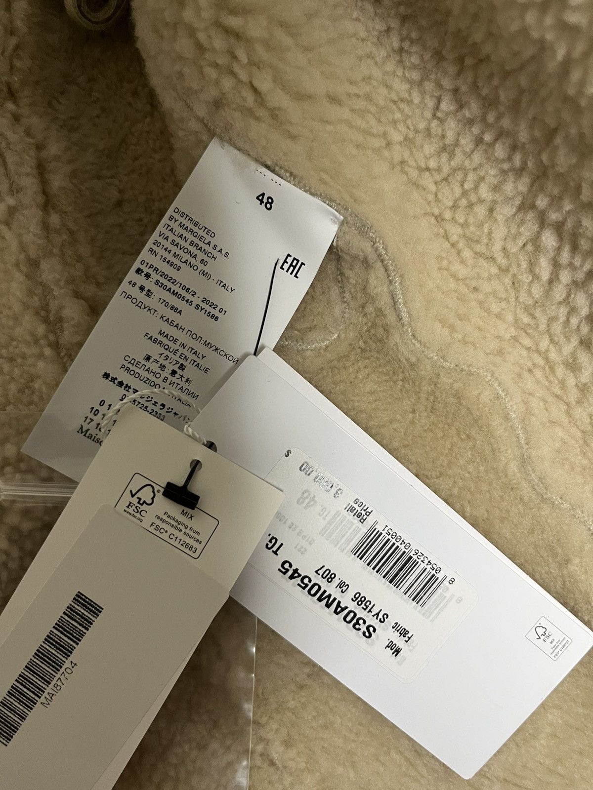 Maison Margiela Maison margiela artisanal 22SS CO-ED collection lamb jacket Size US M / EU 48-50 / 2 - 6 Thumbnail