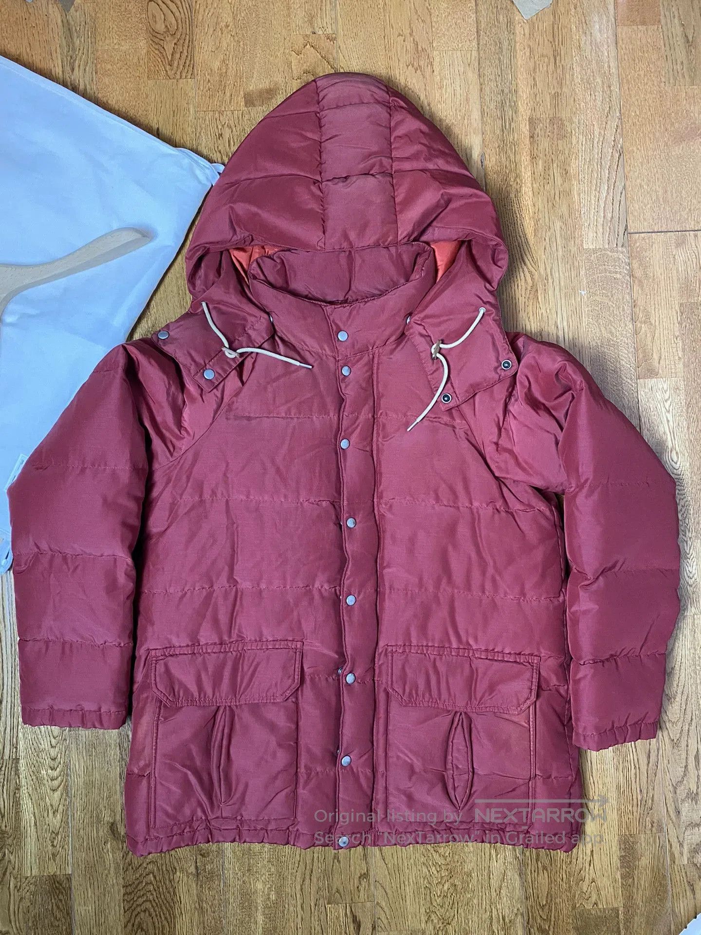 visvim kenai down jacket with detachable hood.