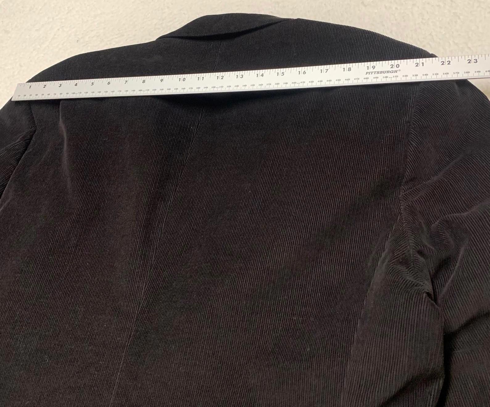 Other Linea Uomo Men's 48L Black Corduroy Blazer Size 48L - 6 Thumbnail