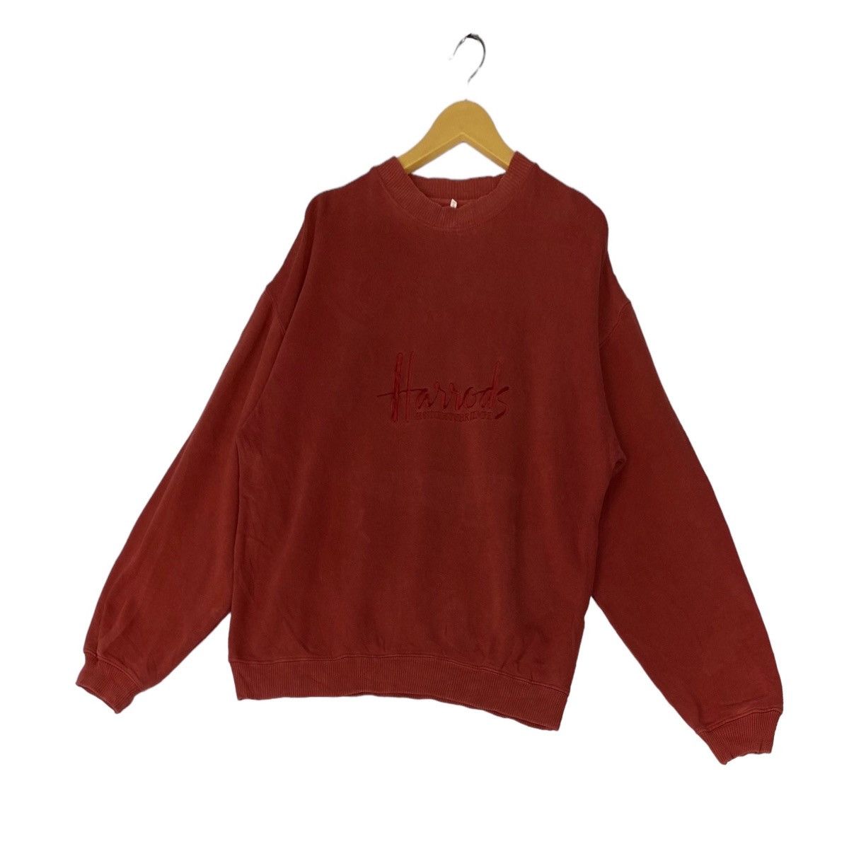 Harrods × Vintage Vintage Harrods Sweatshirt Crewneck Embroidered Big Logo Size US L / EU 52-54 / 3 - 2 Thumbnail