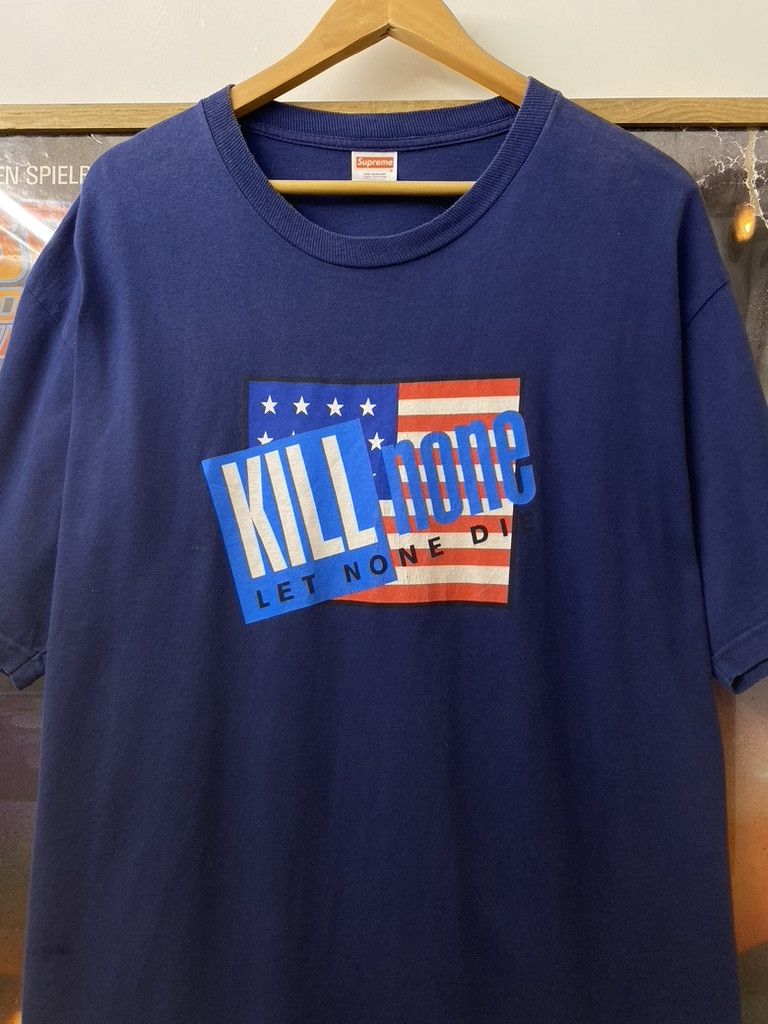 Supreme SS2008 Supreme Kill None Let None Die USA Flag T Shirt Size US XL / EU 56 / 4 - 2 Thumbnail
