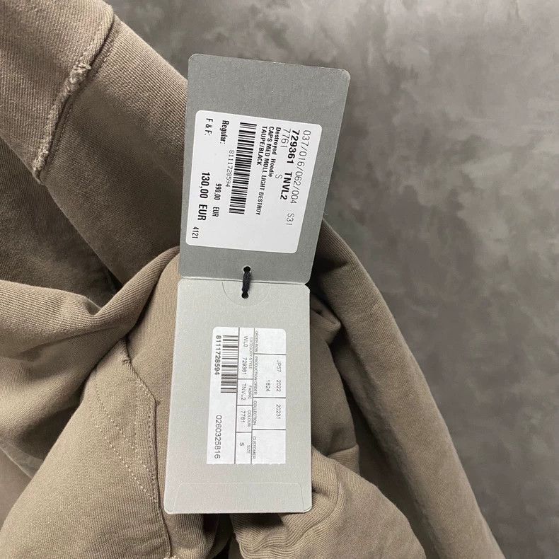 Balenciaga Balenciaga Printed Logo Hoodie in Gray Brown-2506 Size US S / EU 44-46 / 1 - 7 Thumbnail