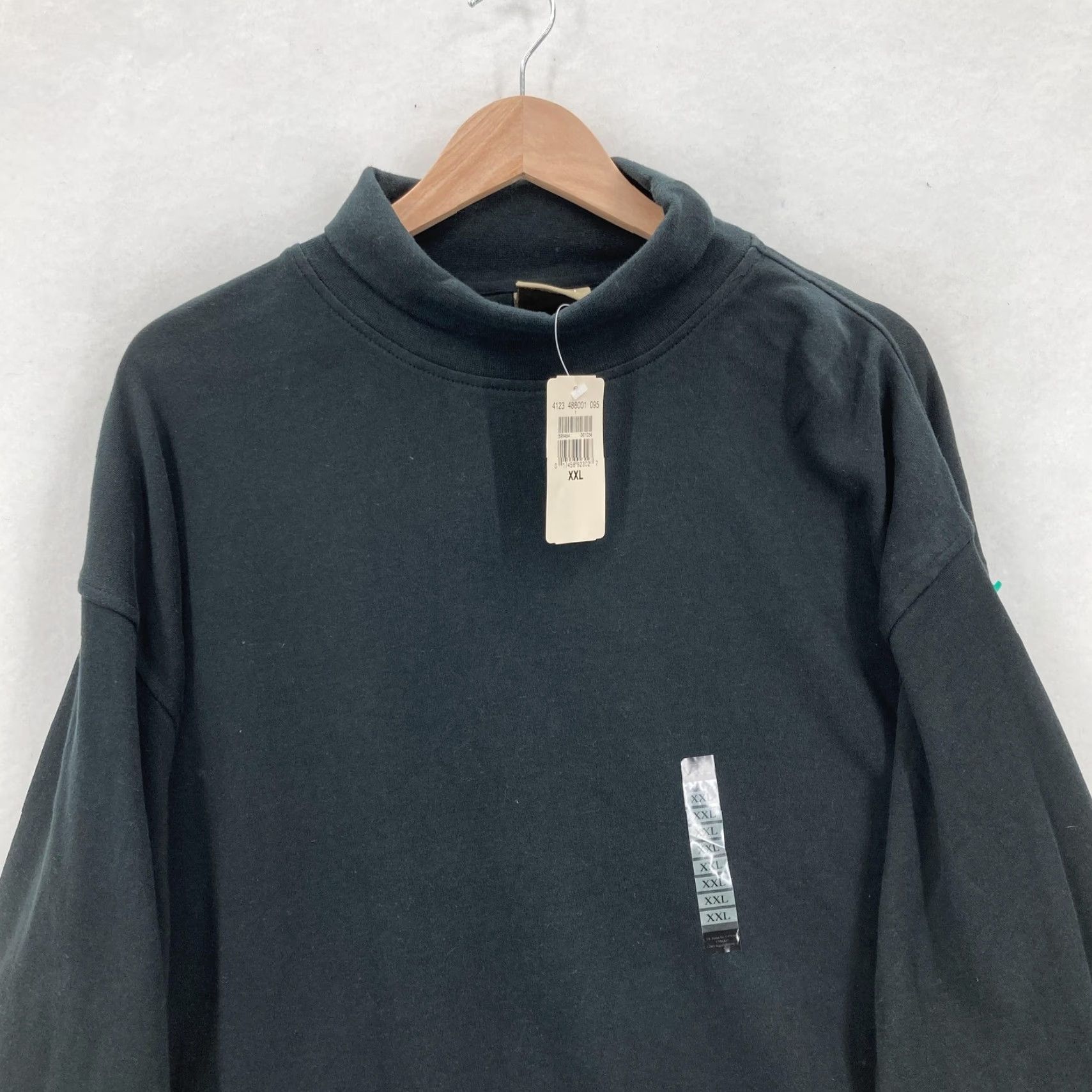 Haggar Haggar Generations Shirt Mens 2XL Black Mock Neck Long Sleeve 100% Cotton NWT Size US XXL / EU 58 / 5 - 2 Thumbnail