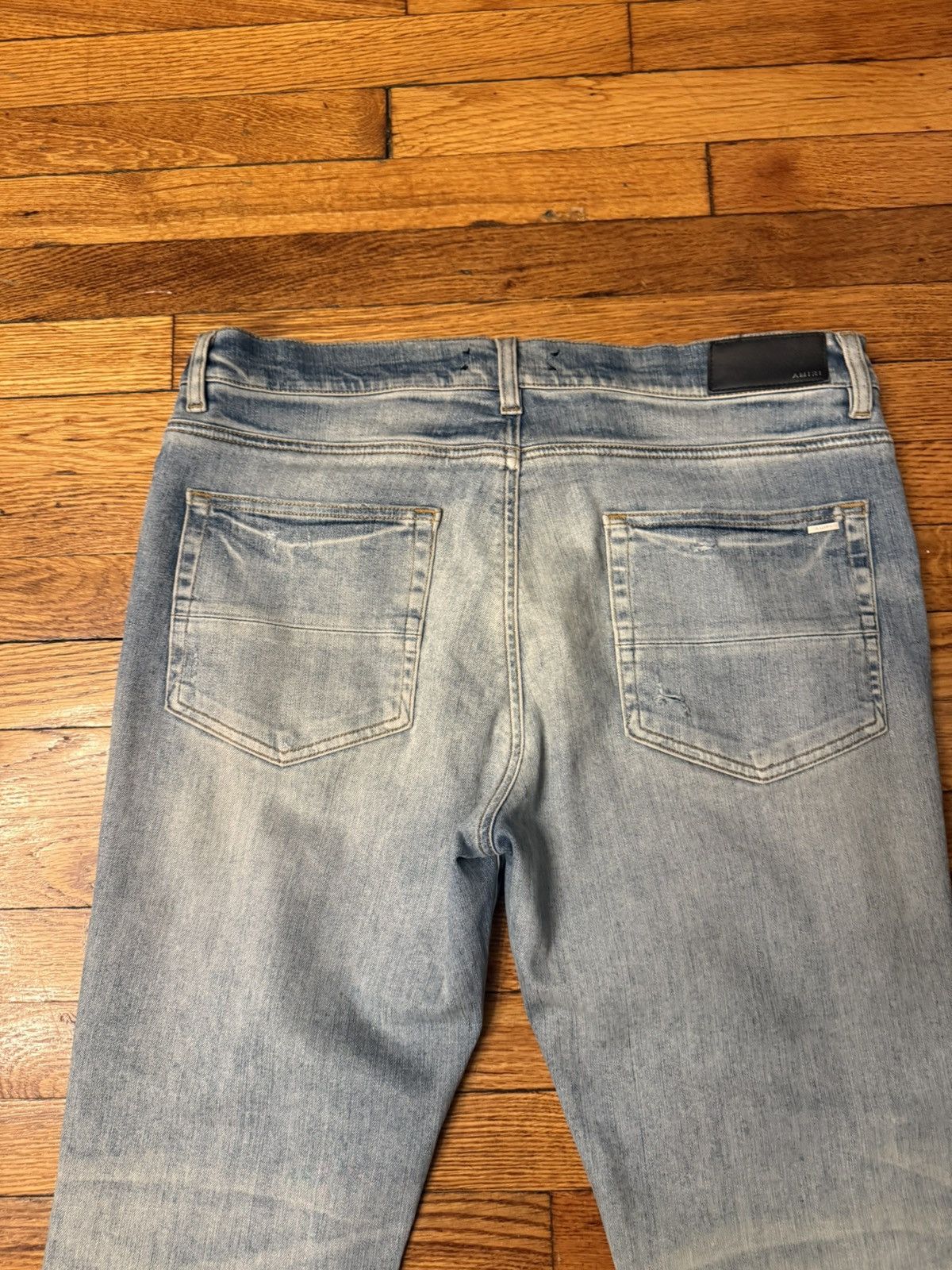 Amiri Amiri Tie Die Patches Blue Jeans sz 36 Size US 36 / EU 52 - 8 Thumbnail