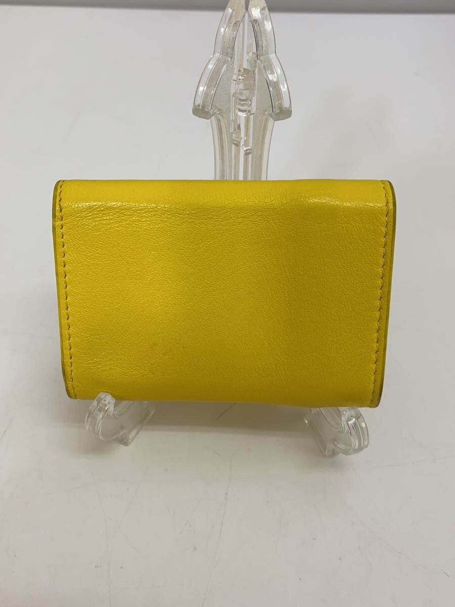 Balenciaga Balenciaga Leather Tri-Fold Wallet Yellow Size ONE SIZE - 2 Thumbnail