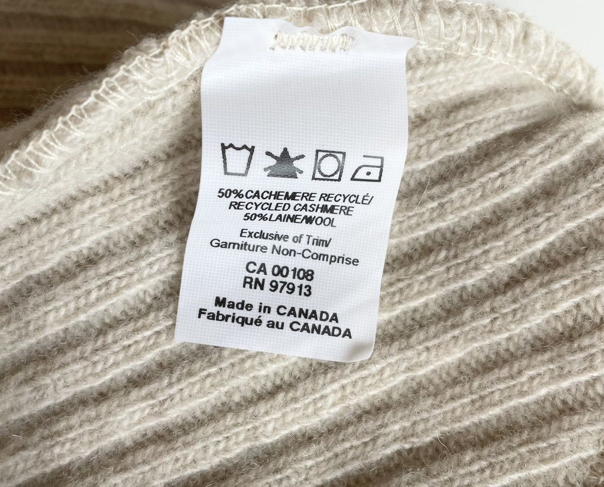 Other Chaos Thin Cashmere / Merino Beanie BEIGE Size ONE SIZE - 4 Thumbnail