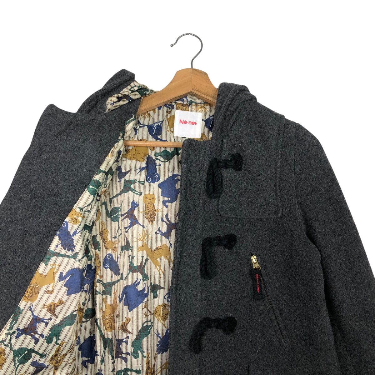 Issey Miyake 📌Vintage Wool Duffle Jacket Ne-Net Japan Striped Blanket Size US M / EU 48-50 / 2 - 14 Thumbnail