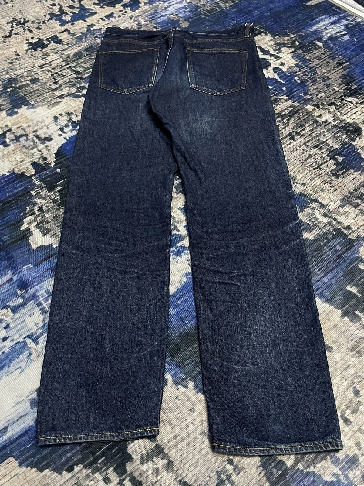 GU × Undercover 🇯🇵 GU Straight Baggy Distressed Undercover Style Indigo Denim Size US 35 - 2 Thumbnail