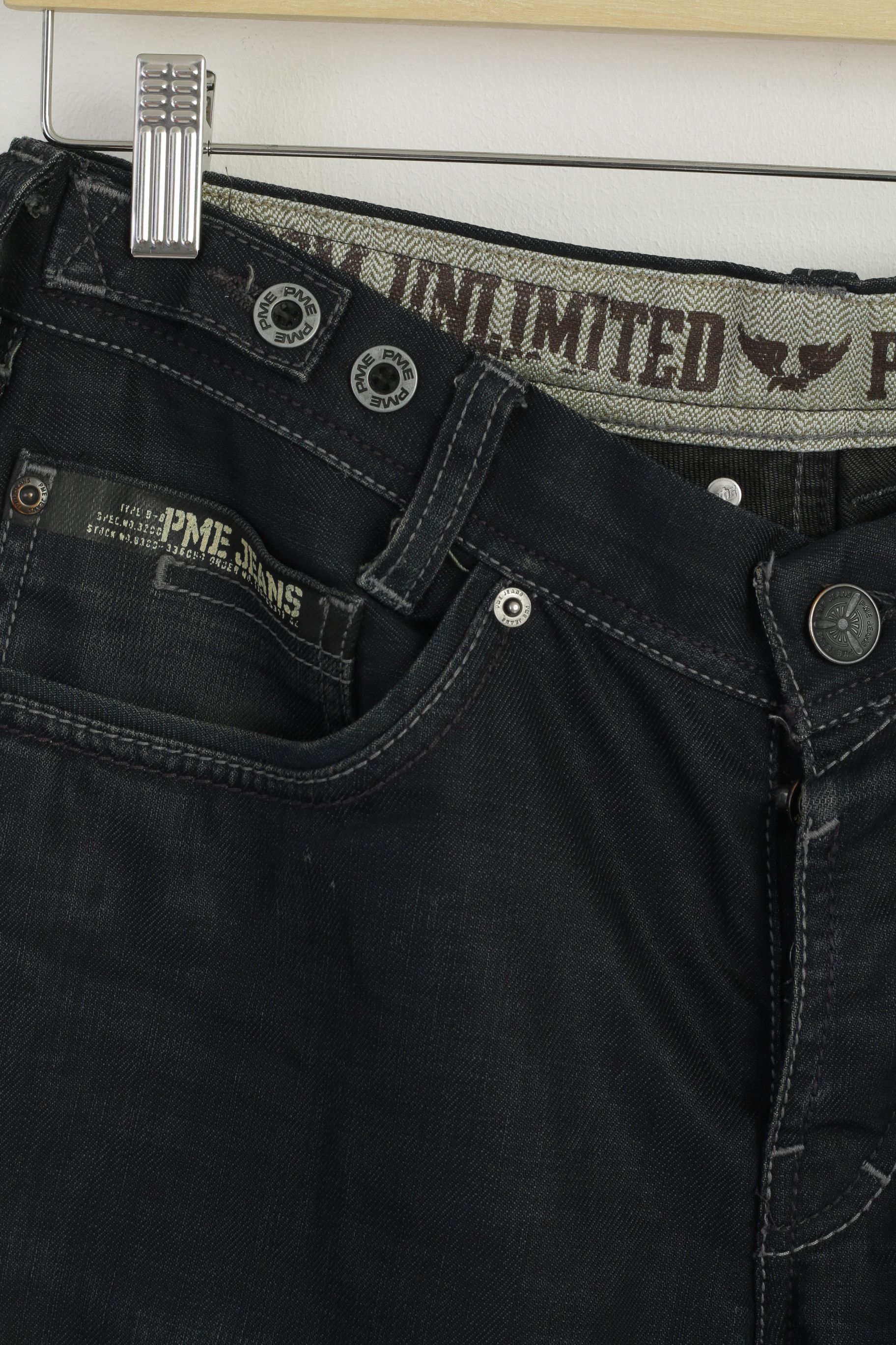 Other PME Men 30 Jeans Trousers Navy Cotton Jeans Flight 3216 Size US 30 / EU 46 - 2 Thumbnail