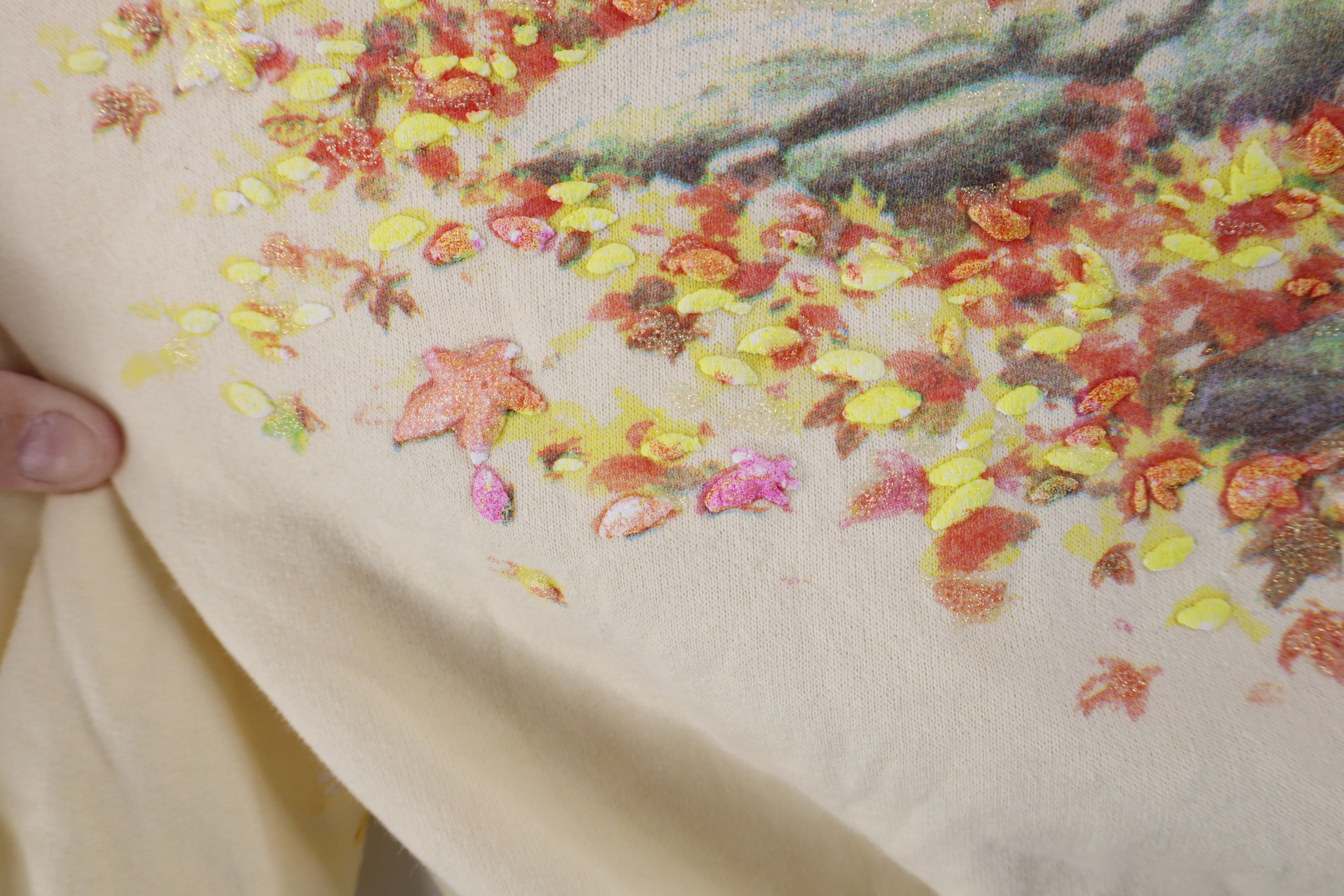 Vintage Vintage 90s Streetwear Print Nature Fall Deer Sweatshirt Size XXL / US 16-18 / IT 52-54 - 7 Thumbnail