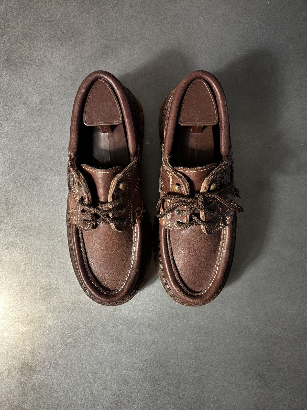 Vintage Y2K Vintage Lug Sole Moc Toe Boat Shoe Chunky Loafer Raver Size US 9.5 / EU 42-43 - 5 Thumbnail