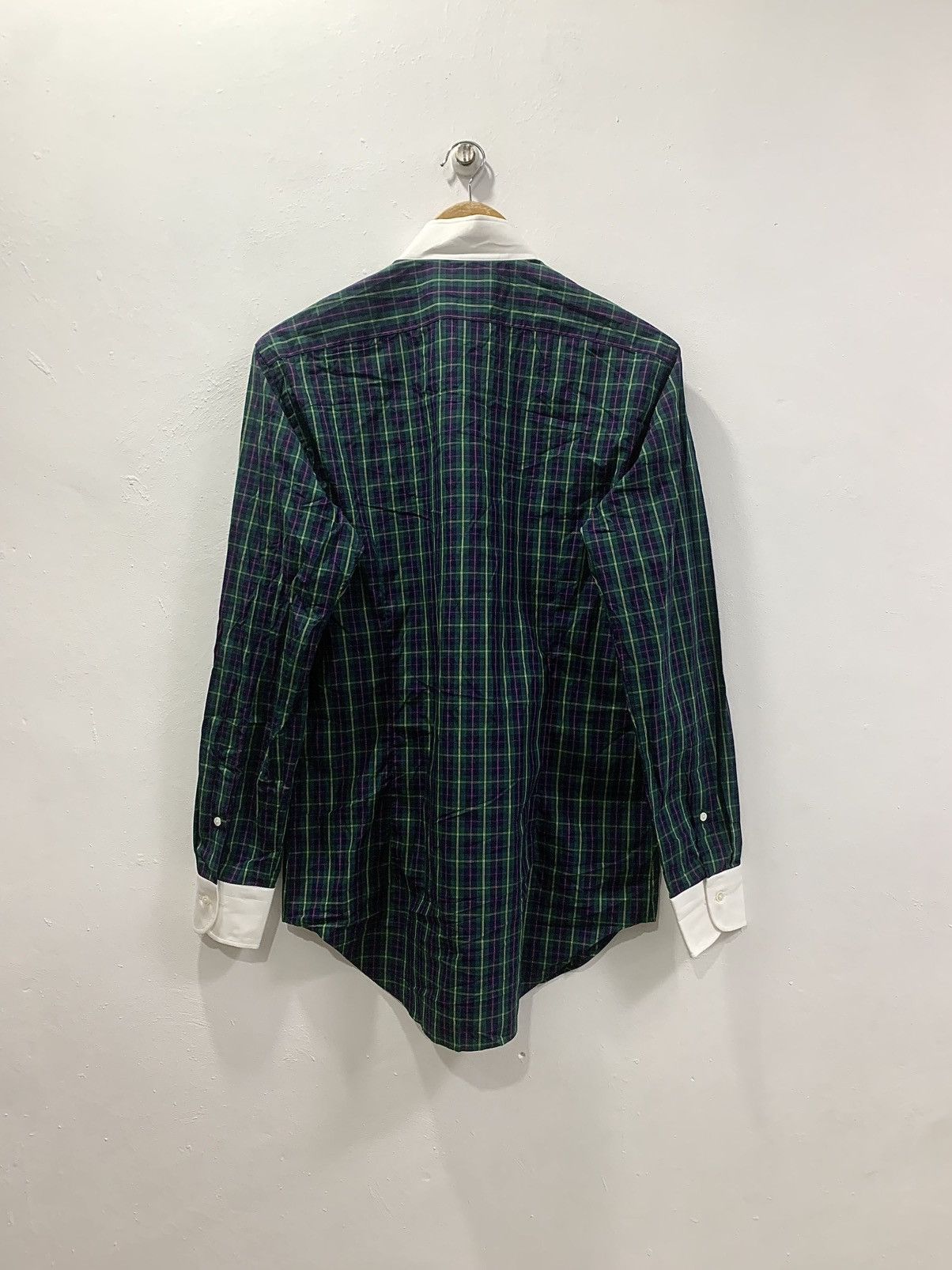 Kamakura KAMAKURA 225 LIBERTY CHECK PATTERNED - WING COLLAR L/S SHIRT Size US M / EU 48-50 / 2 - 6 Thumbnail
