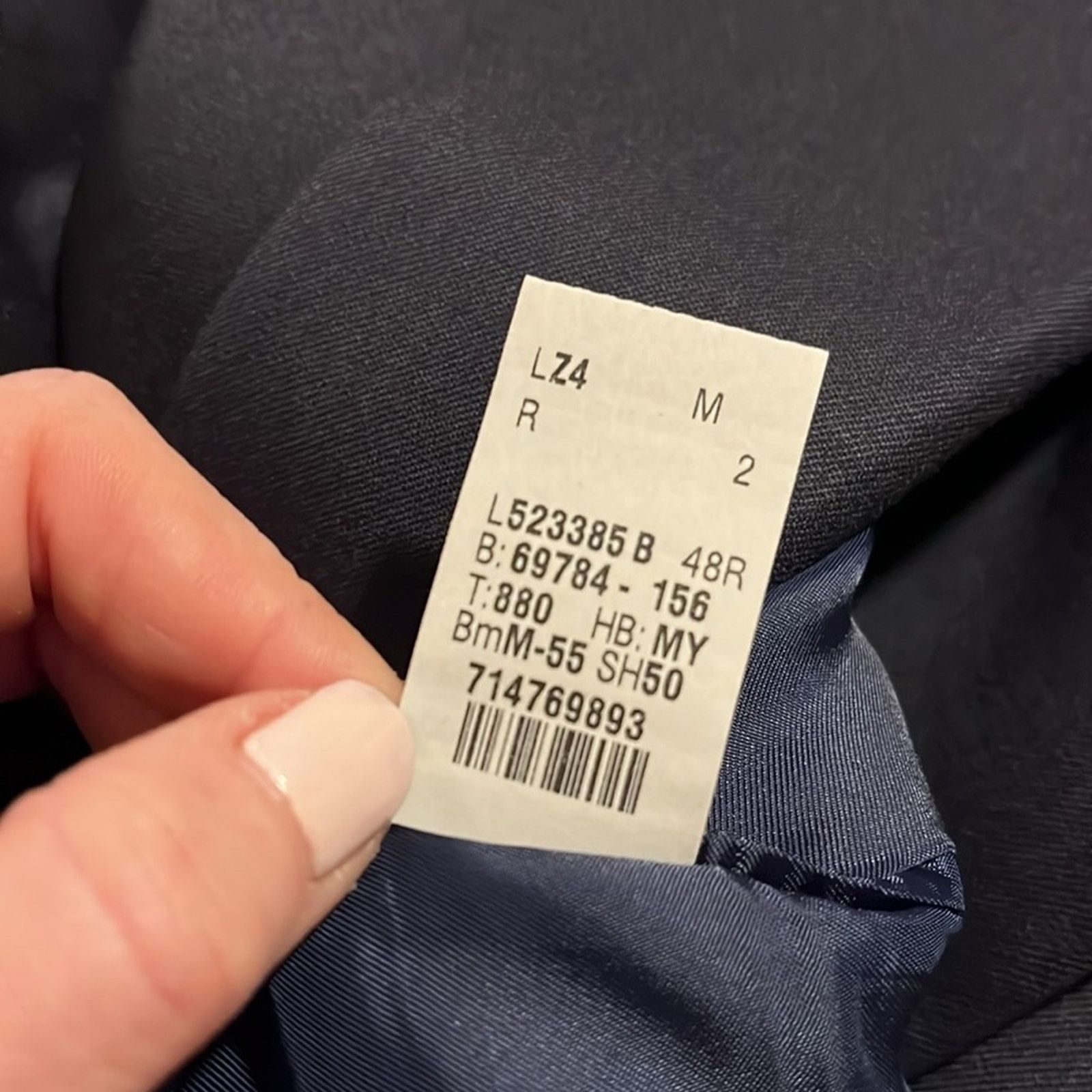 Lauren Ralph Lauren LAUREN RALPH LAUREN Men’s Navy Blue Blazer 100% Wool 48R Size 48R - 6 Thumbnail