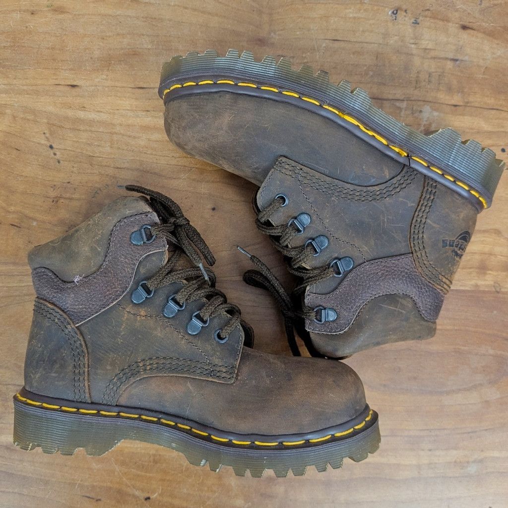 Dr. Martens Vintage UK Made Steel Toe Dr. Martens Leather Boots UK4 Size US 6 / IT 36 - 6 Thumbnail