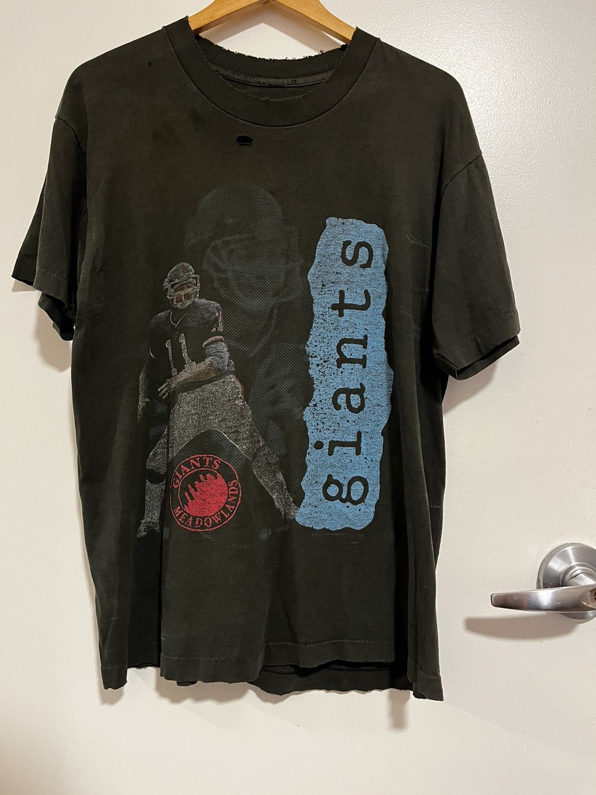 NFL Vintage NY Giants Cropped Boxy Tee Size US L / EU 52-54 / 3 - 1 Thumbnail