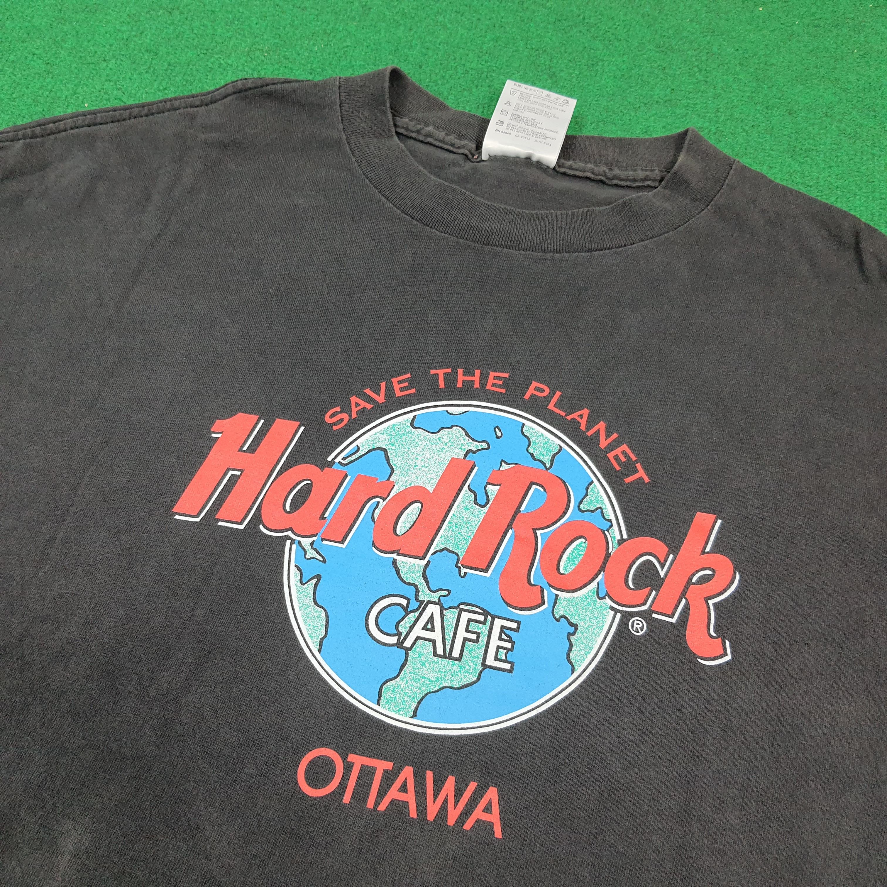 Tultex Vintage Tultex Hard Rock Cafe Ottowa Canada Tshirt C301N15 Size US XL / EU 56 / 4 - 2 Thumbnail