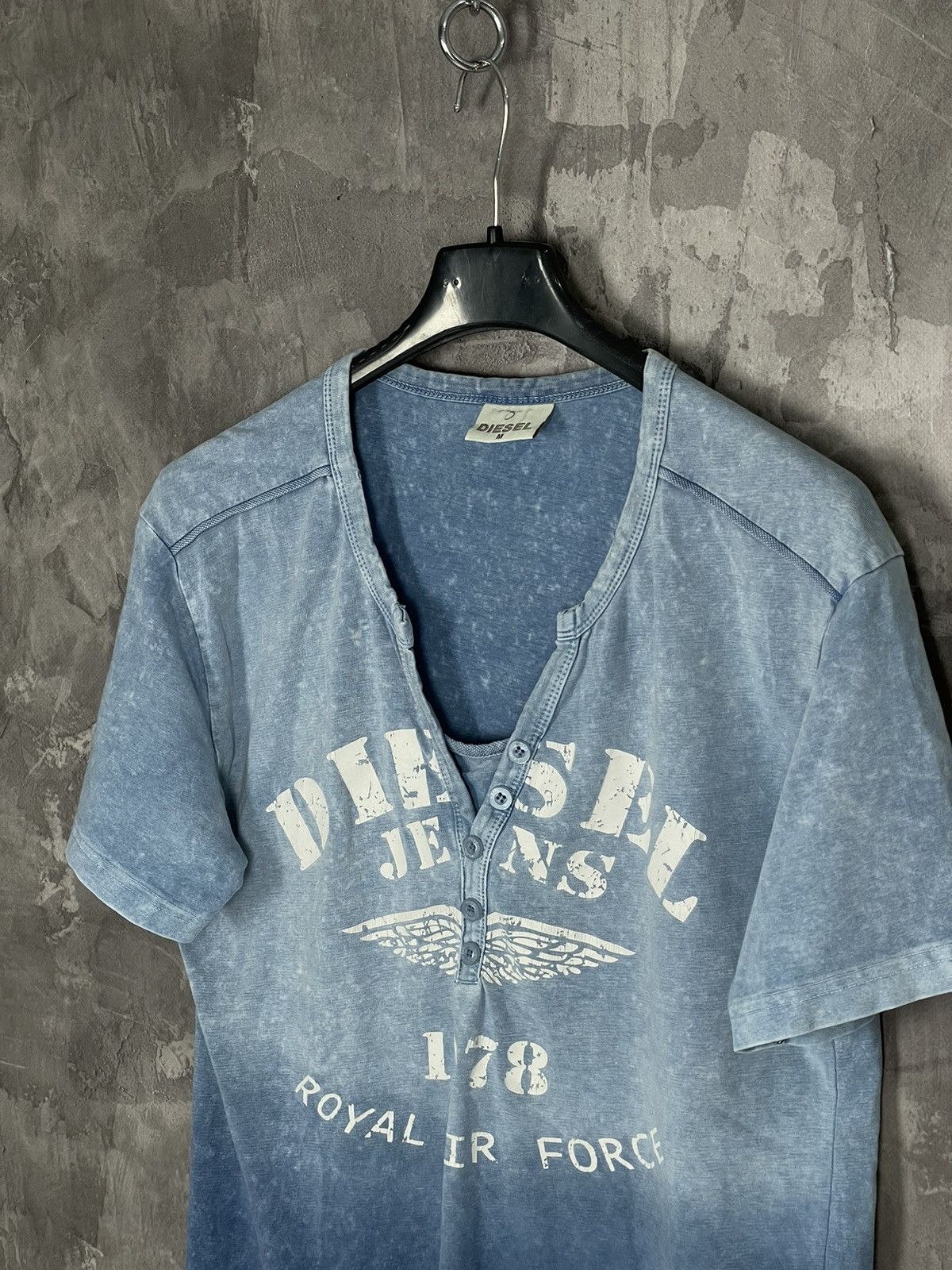 Diesel × Japanese Brand Vintage Y2K Diesel Faded Distressed Grunge 90s T-shirt Size US M / EU 48-50 / 2 - 7 Thumbnail