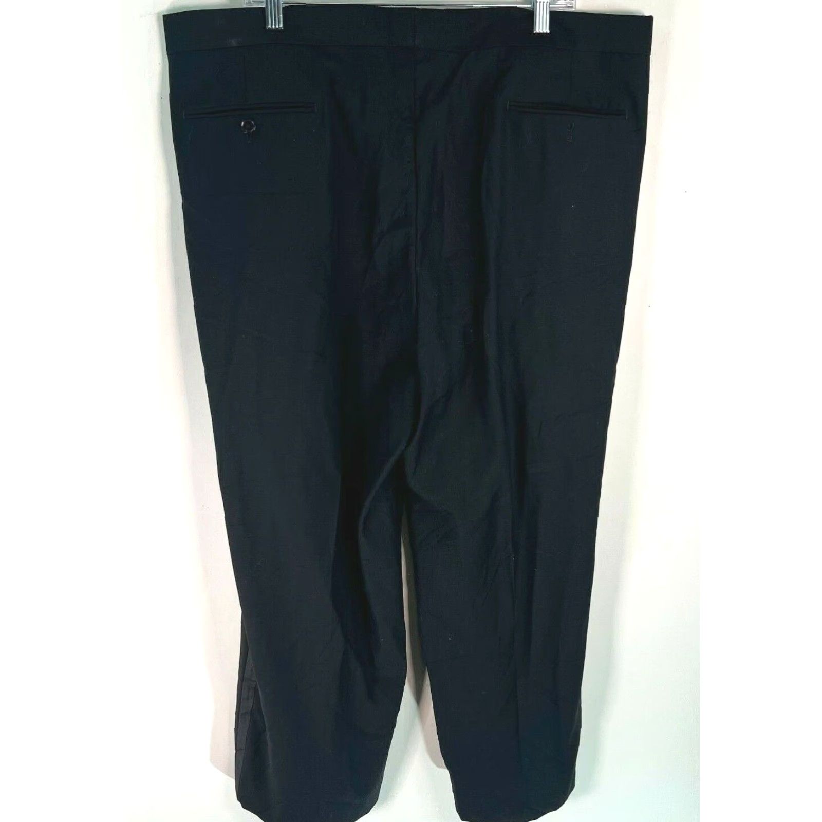 Vintage VINTAGE Daniel Gray Men's Dress Pants Formal Trousers Solid Wool Black Size 40 Size 40R - 2 Thumbnail