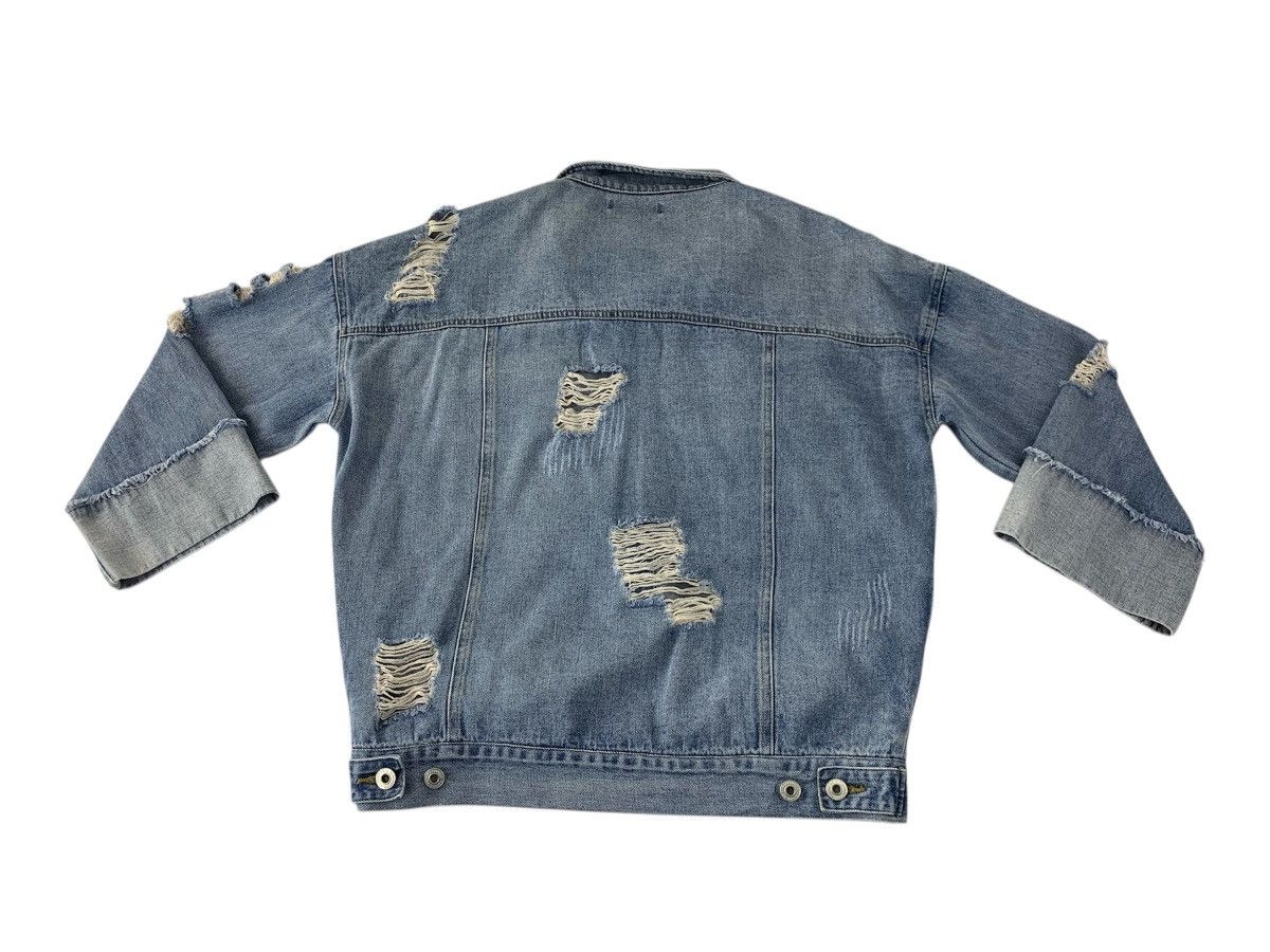 Vintage Gorge Indigo Denim Jacket Double Pocket Western Style Size L / US 10 / IT 46 - 2 Thumbnail